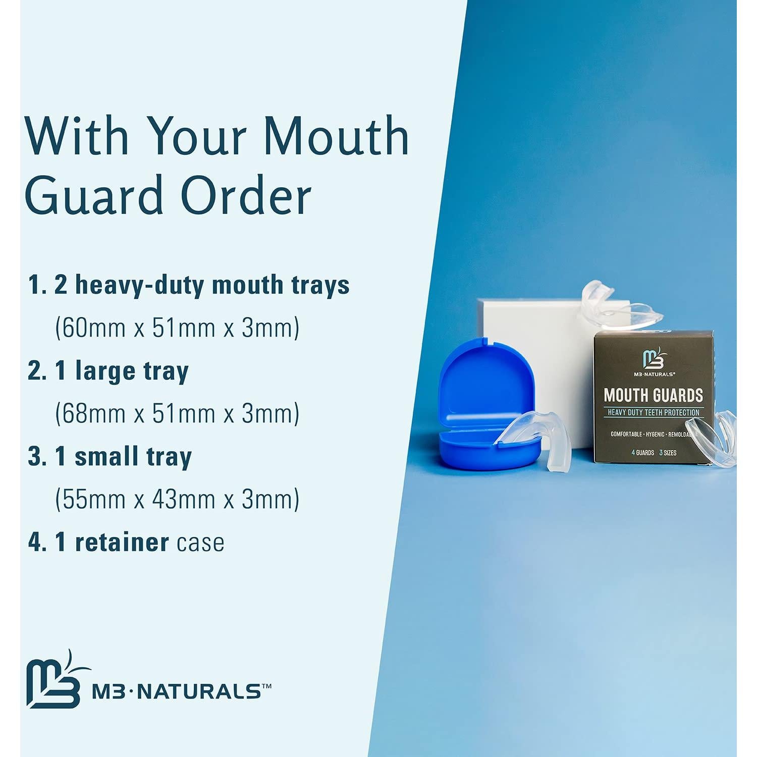 Protector Bucal M3 Naturals para Bruxismo y Apretar Dientes