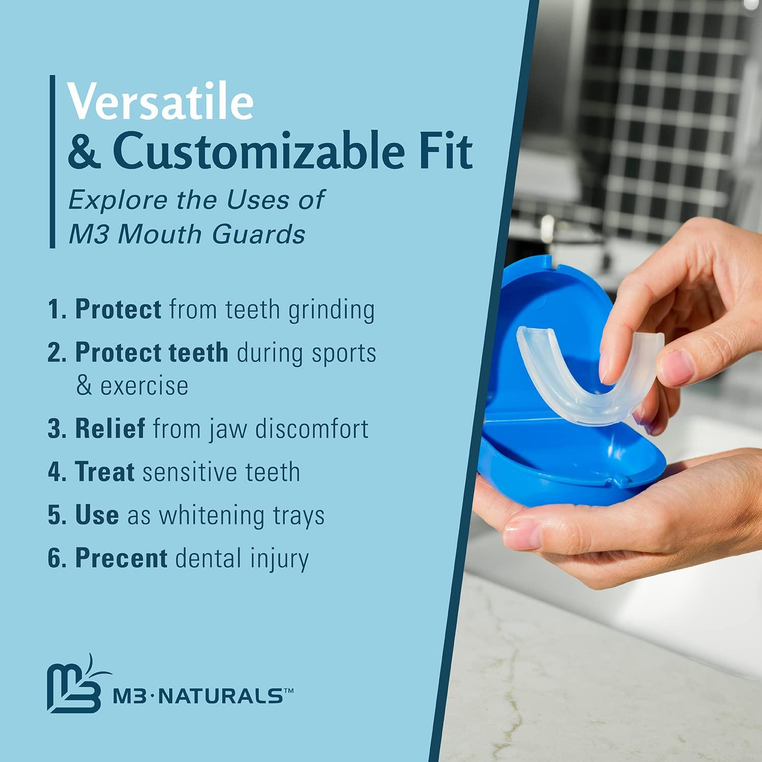 Protector Bucal M3 Naturals para Bruxismo y Apretar Dientes