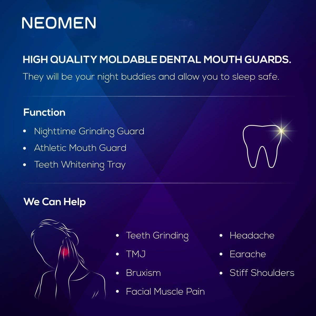 Protector Bucal Moldable Neomen para Rechinar Dientes - 4 Pzs