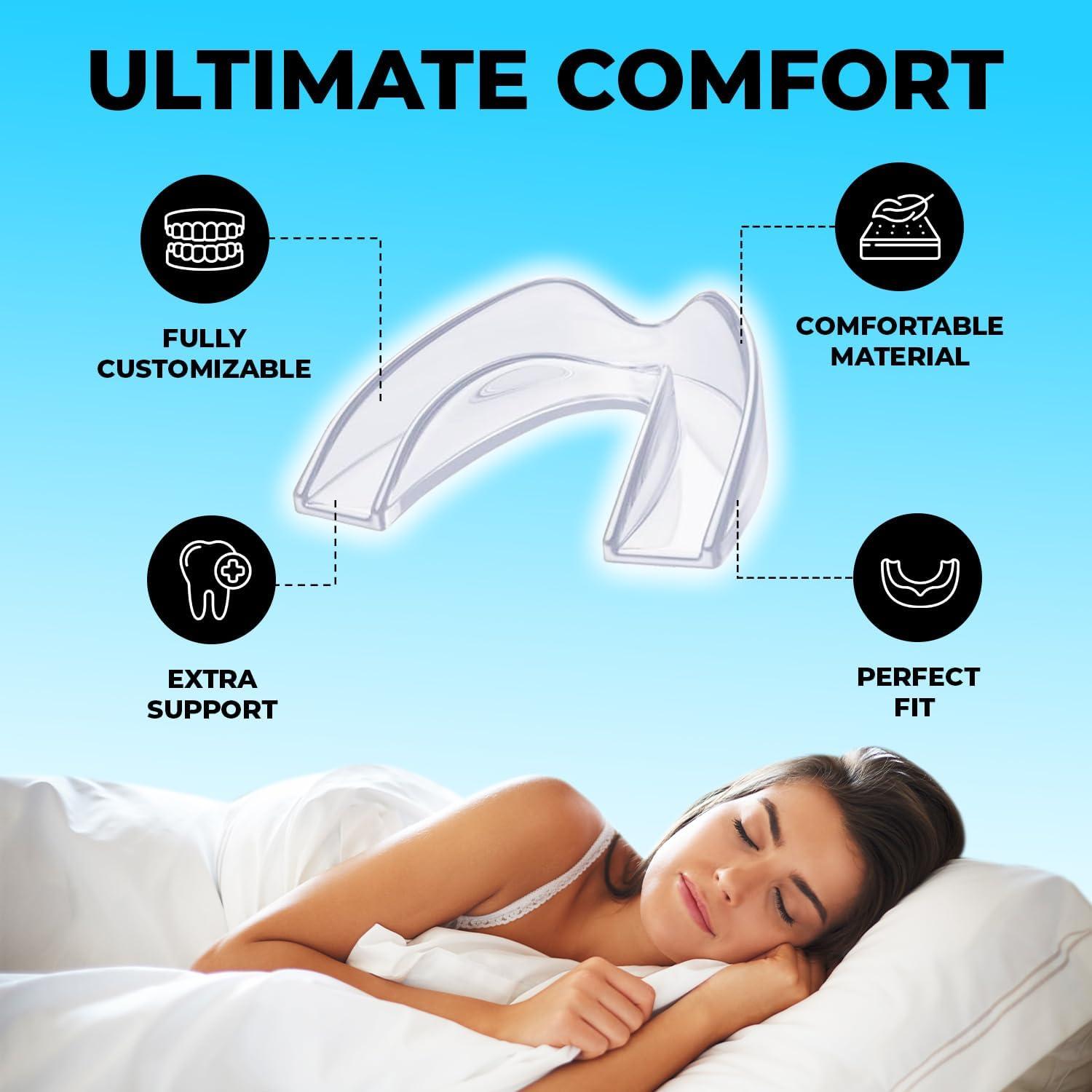 Protector Bucal Nocturno MONIER para Rechinar Dientes - 4 Unidades