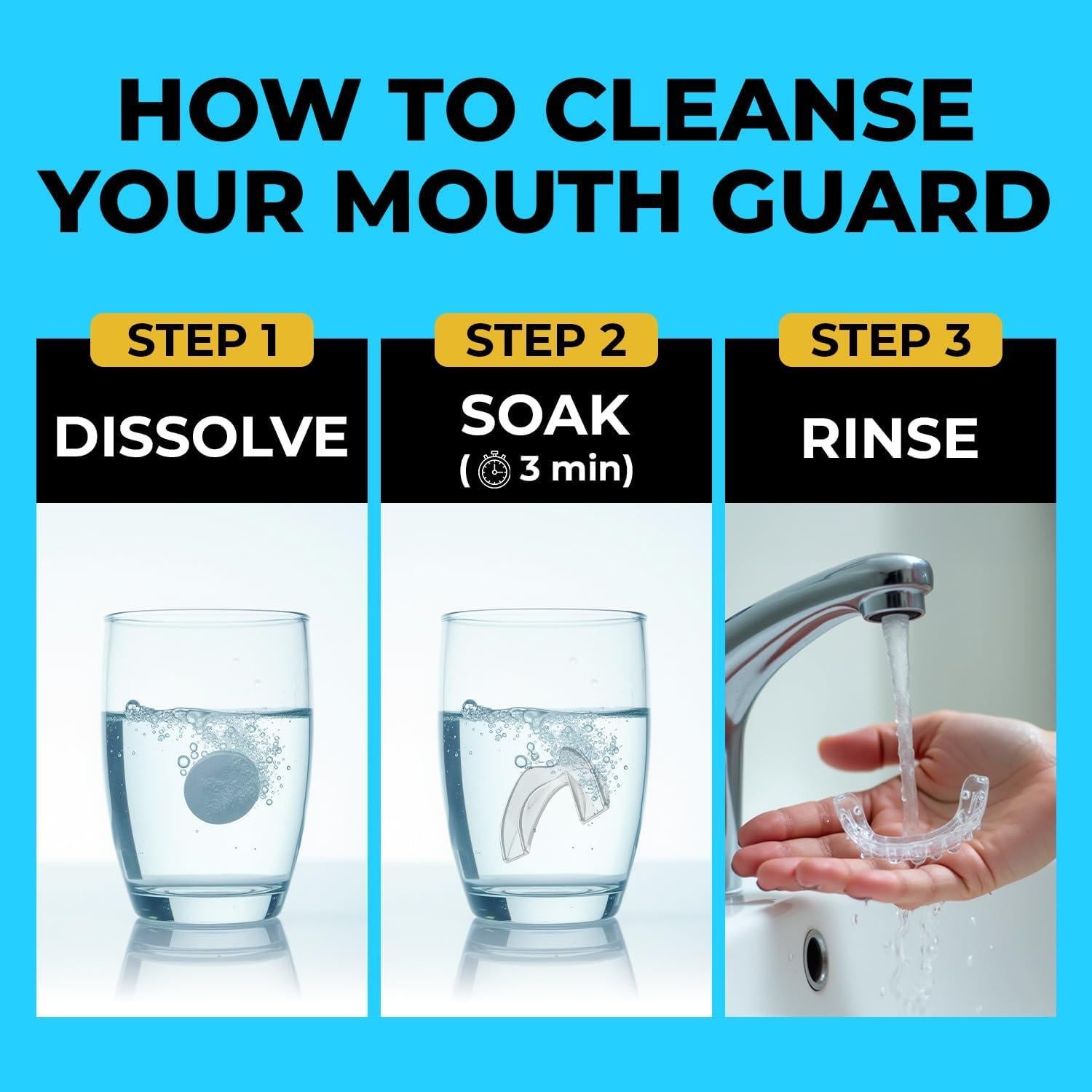 Protector Bucal Nocturno MONIER para Rechinar Dientes - 4 Unidades