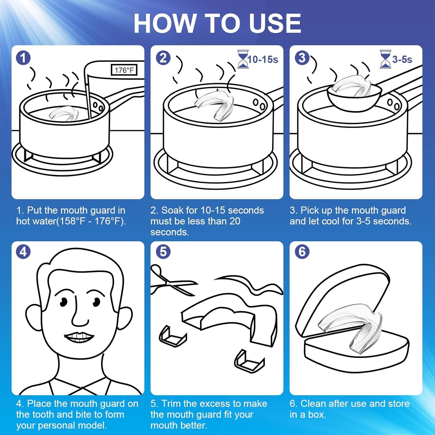 Protector Bucal Neateeth para Bruxismo - 4 Moldes Ajustables