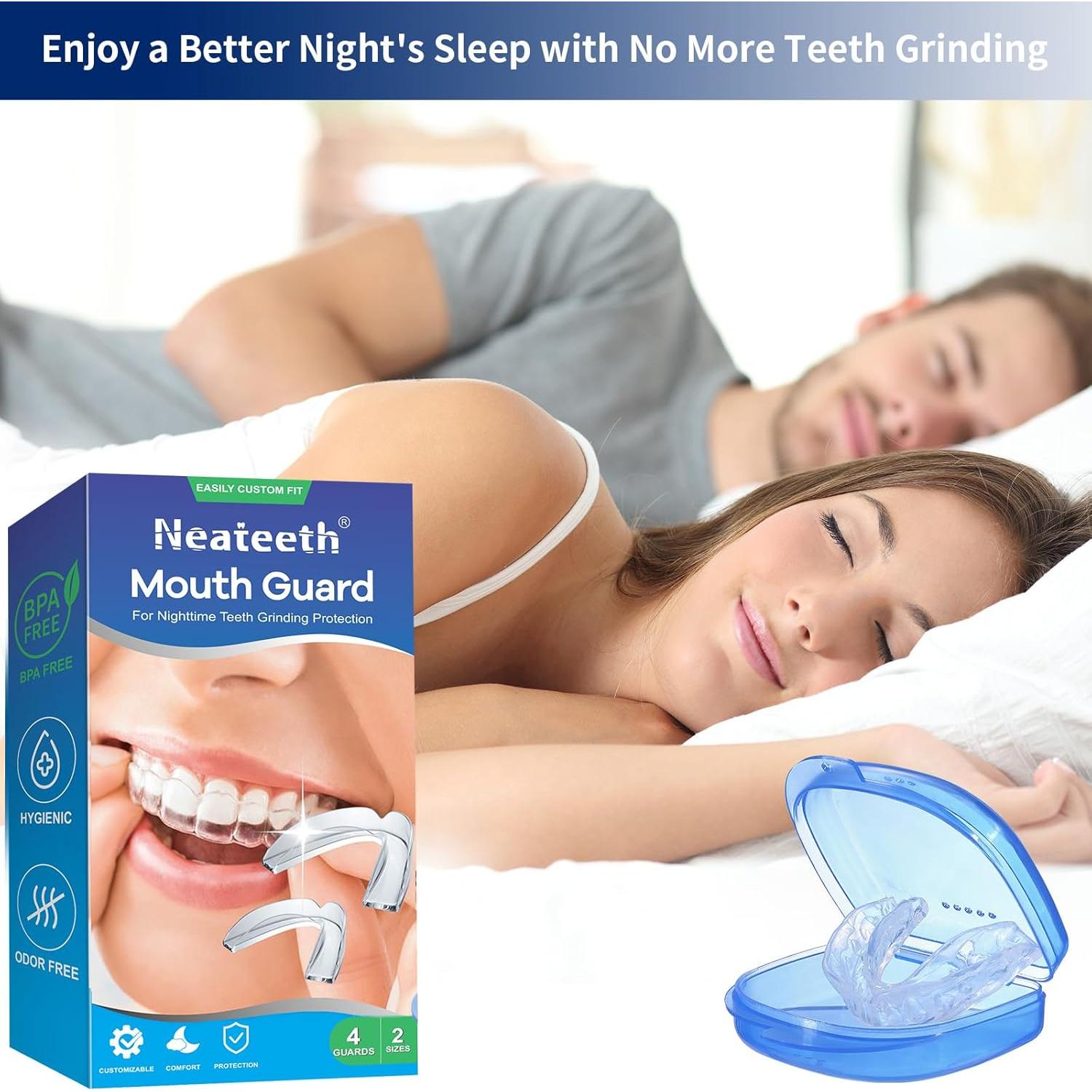 Protector Bucal Neateeth para Bruxismo - 4 Moldes Ajustables