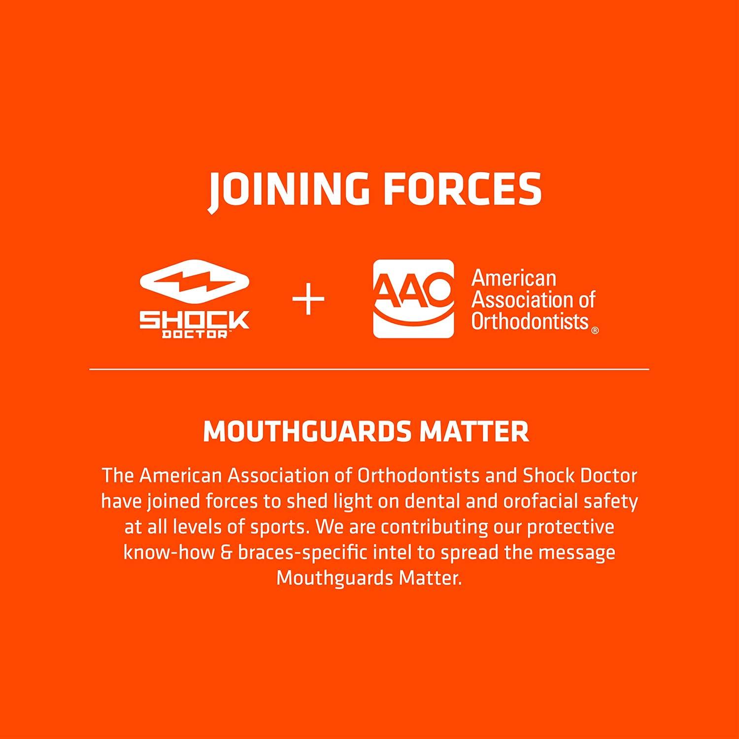 Guardia Bucal Doble Shock Doctor 4300 para Frenos Azul