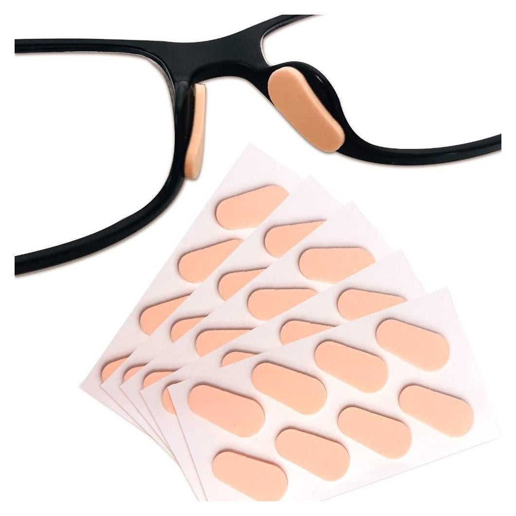 Almohadillas para nariz de gafas Festful 20 pares 16x8mm piel