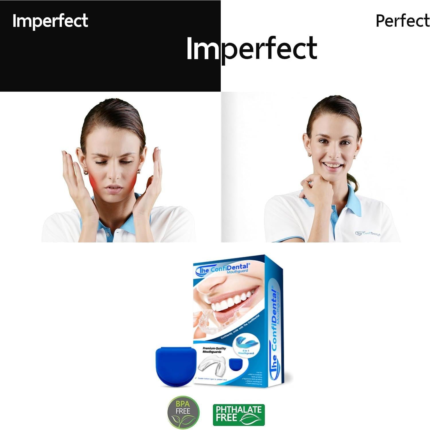 Paquete 3 Protectores Bucales Moldables ConfiDental Azul