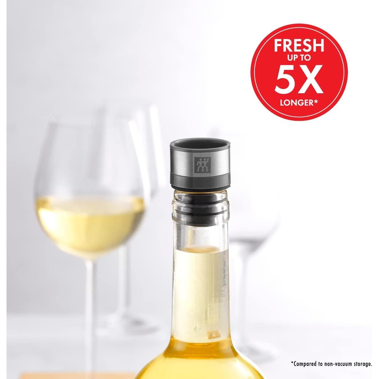 Sellador de Vino ZWILLING Fresh & Save 3 Piezas Acero Inoxidable