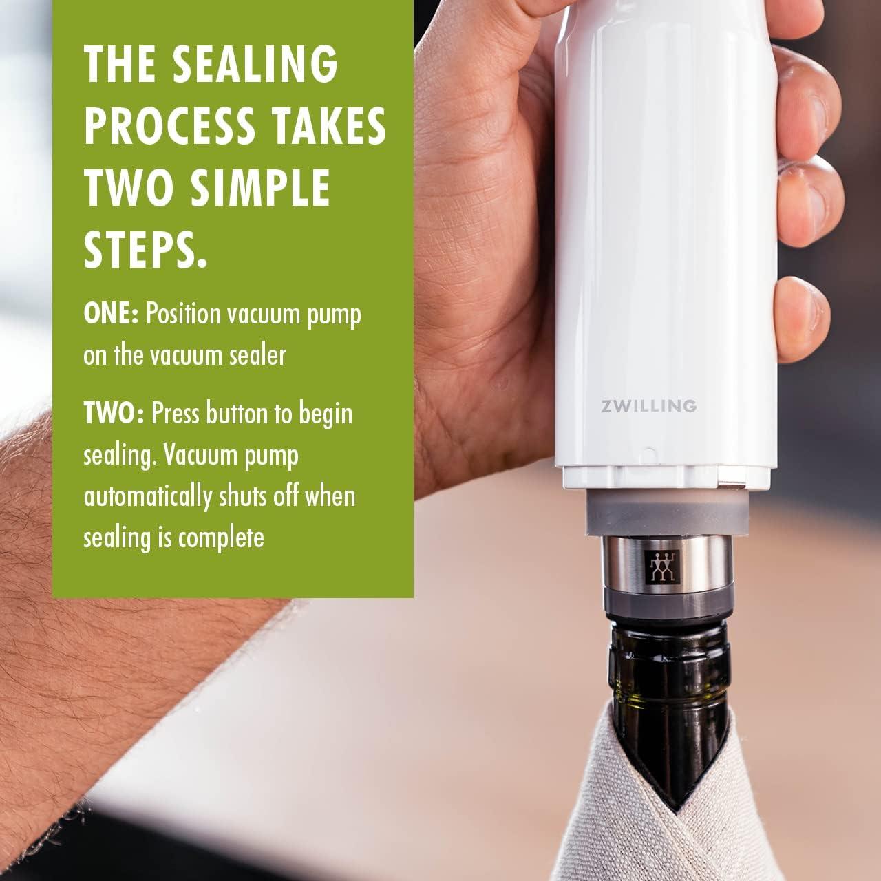 Sellador de Vino ZWILLING Fresh & Save 3 Piezas Acero Inoxidable