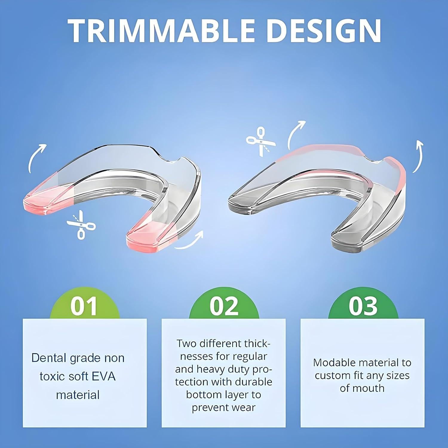 Férula Nocturna Moldeable Buluoushen para Bruxismo - 6 Pack