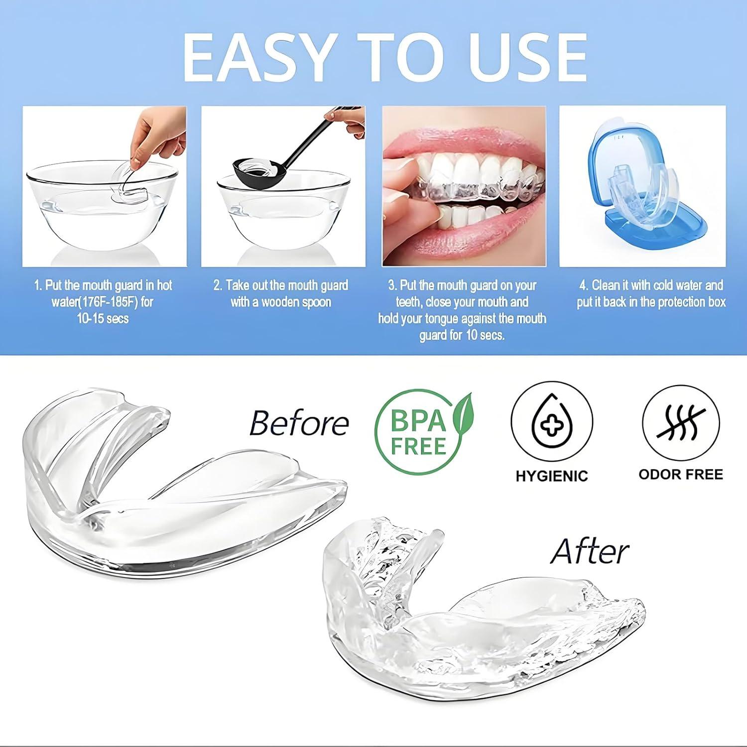 Férula Nocturna Moldeable Buluoushen para Bruxismo - 6 Pack