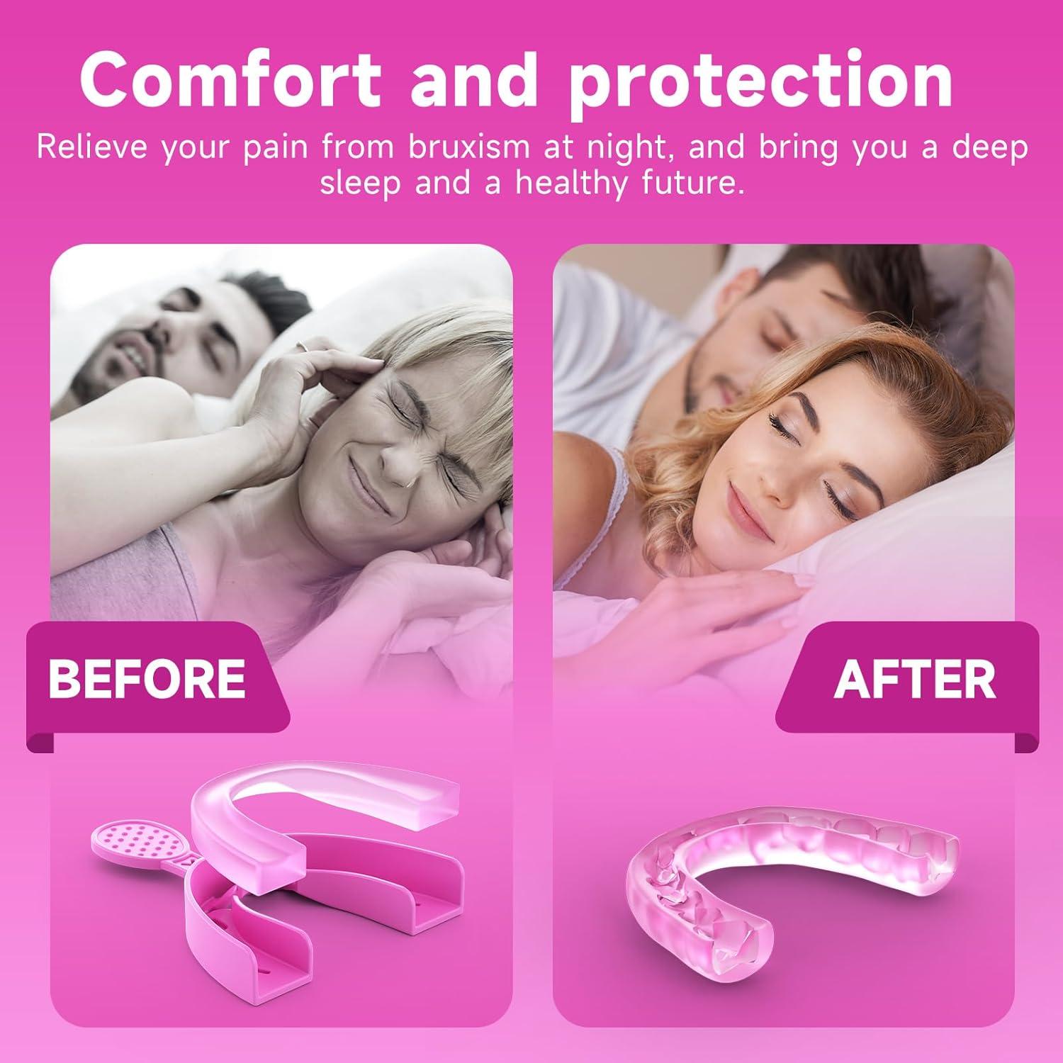 Protectores bucales Mictaning 4 unidades ajustables para rechinar