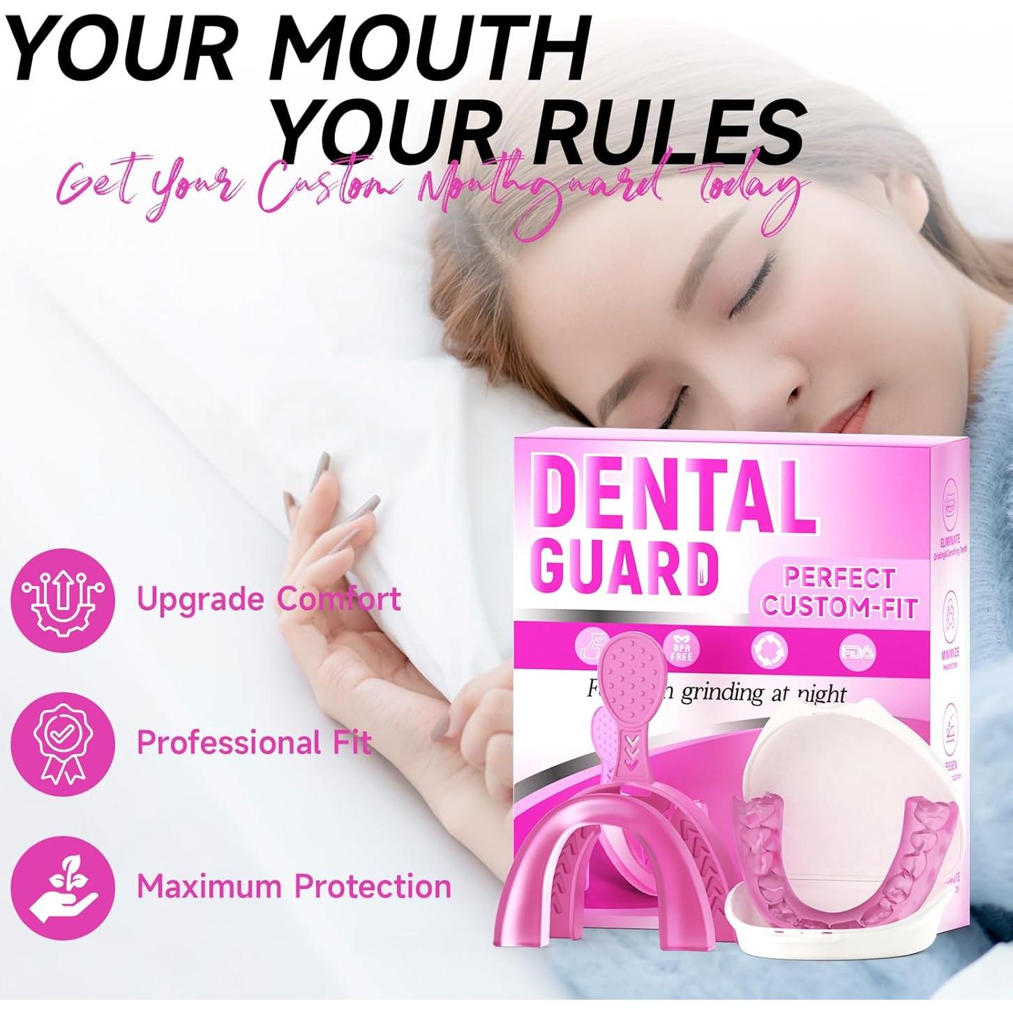 Protectores bucales Mictaning 4 unidades ajustables para rechinar