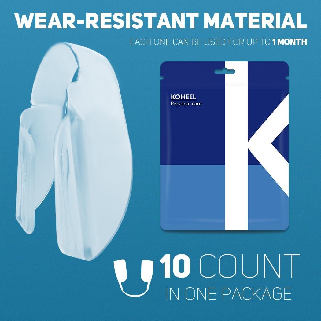 Protector Bucal KOHEEL AIR Ultra Delgado para Bruxismo 10 Unidades