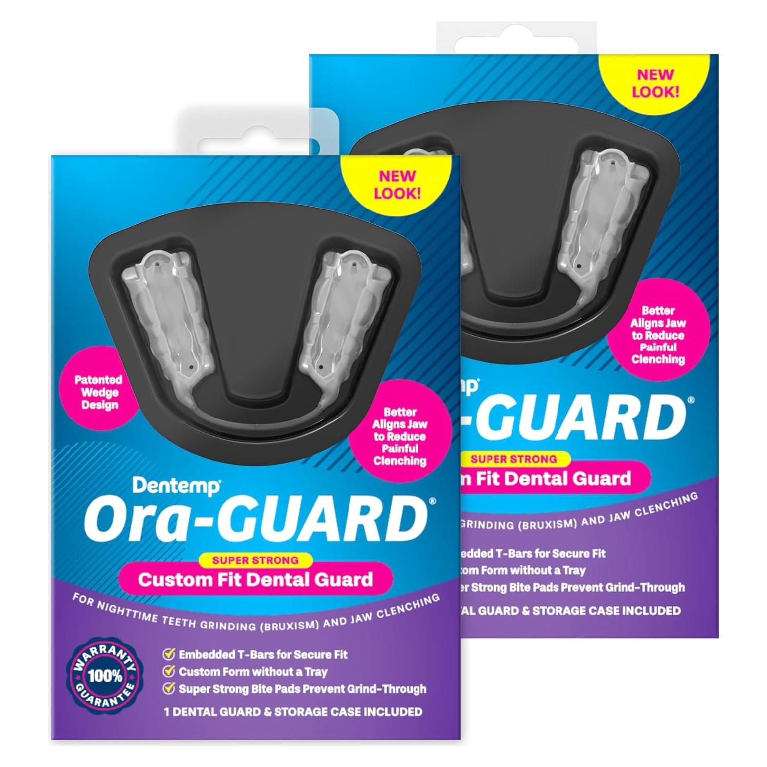 Protector Dental Personalizado Dentemp Ora-GUARD para Bruxismo - Paquete de Dos