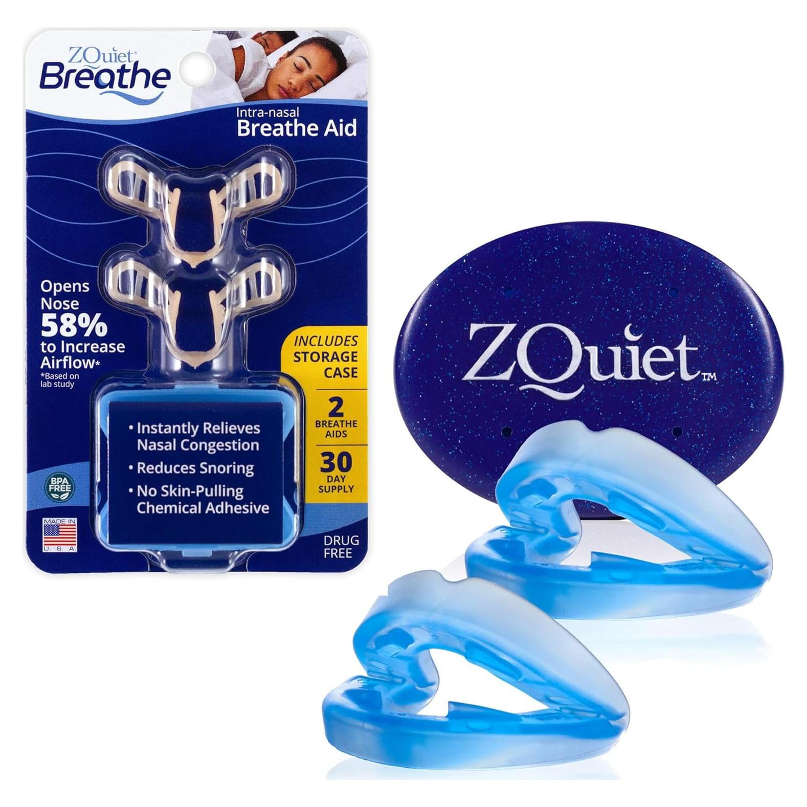 ZQuiet Kit Antisnore - 2 Boquillas + Dilatador Nasal