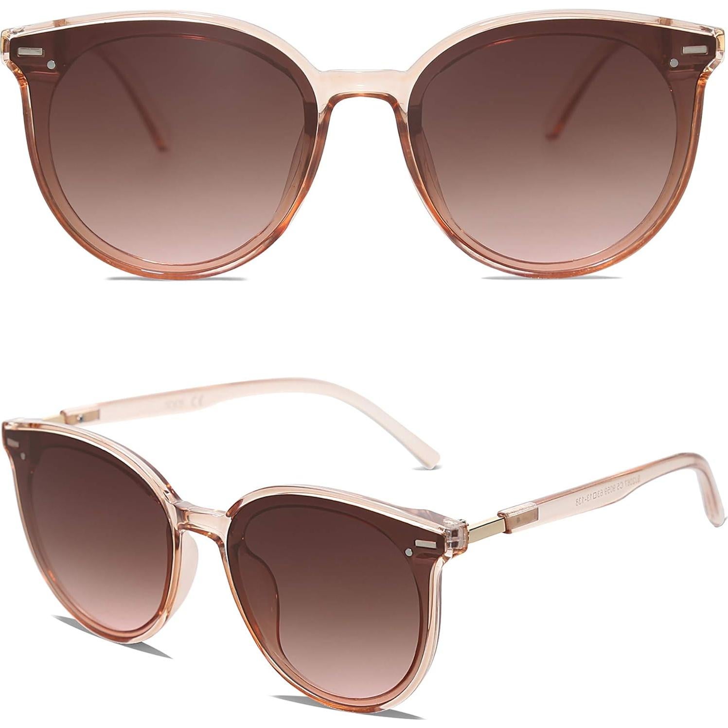 Gafas de sol SOJOS SJ2067 UV400 redondas para mujeres