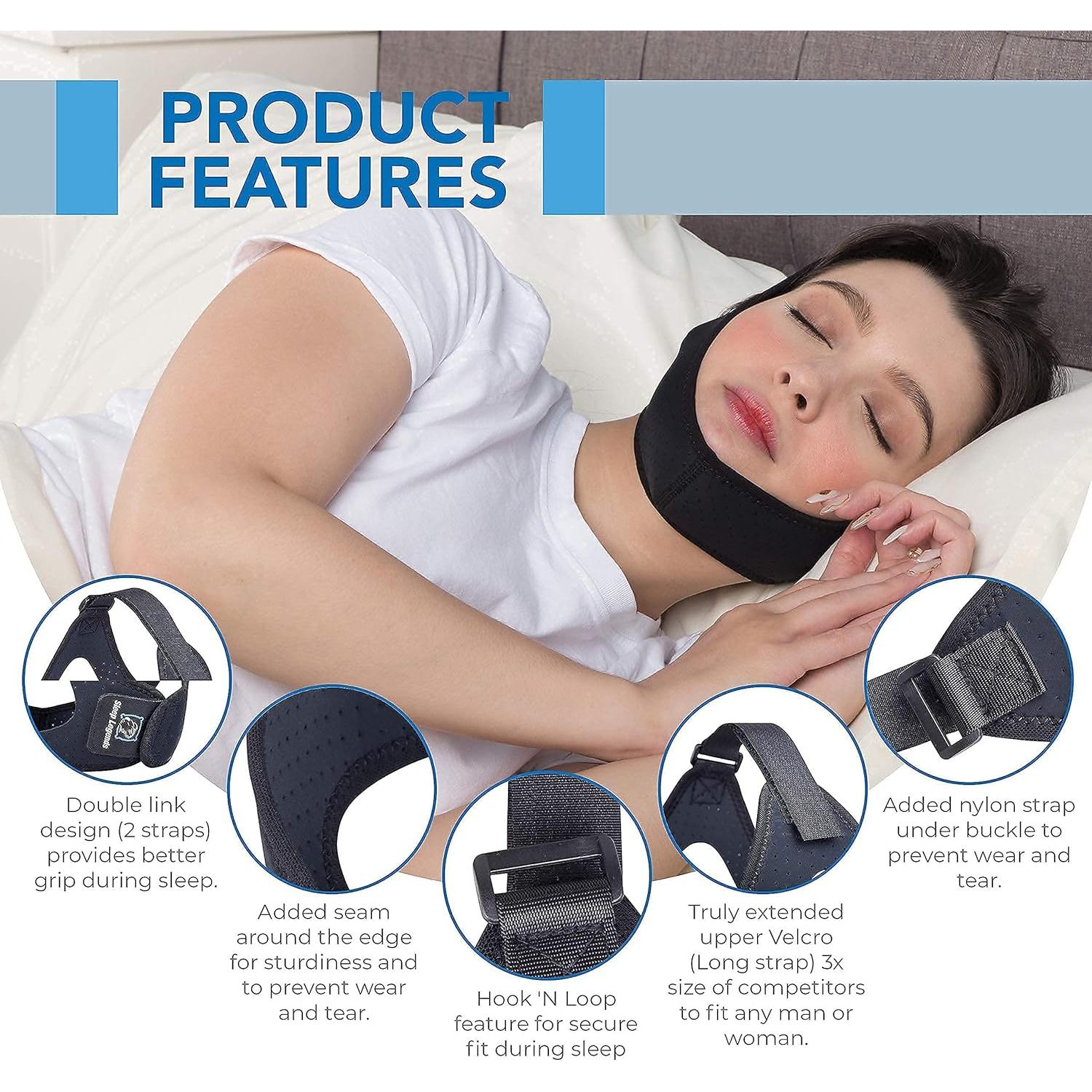 Correa Anti Ronquidos Sleep Legends Ajustable para CPAP