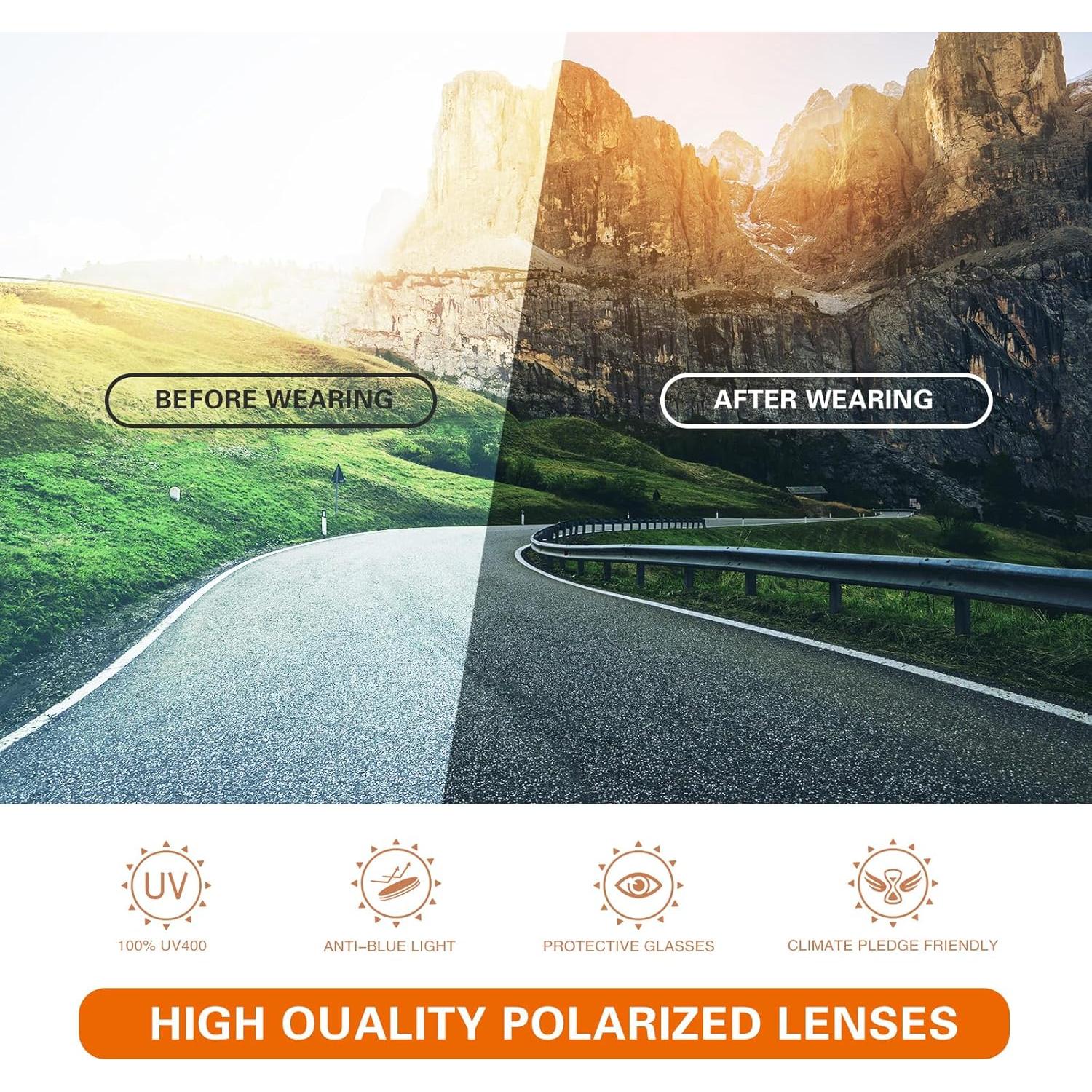 Gafas de Sol Polarizadas SUOSO UV400 para Deportes