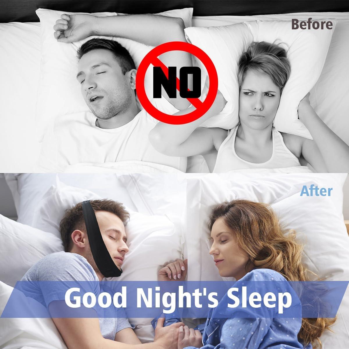 Correa de Barbilla Anti Ronquidos MAGNEECH Universal Negra