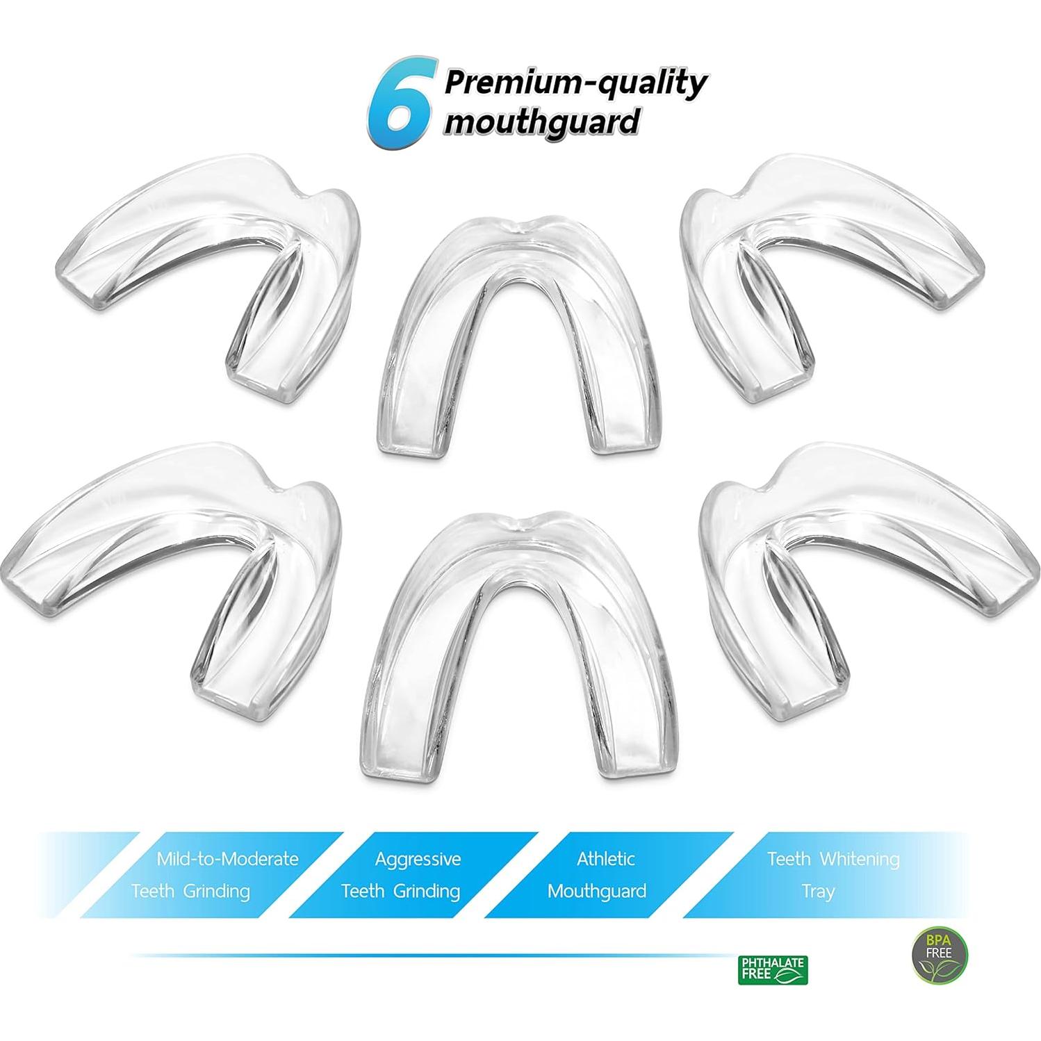 Paquete de 6 Protectores Bucales ConfiDental para Bruxismo y Deporte