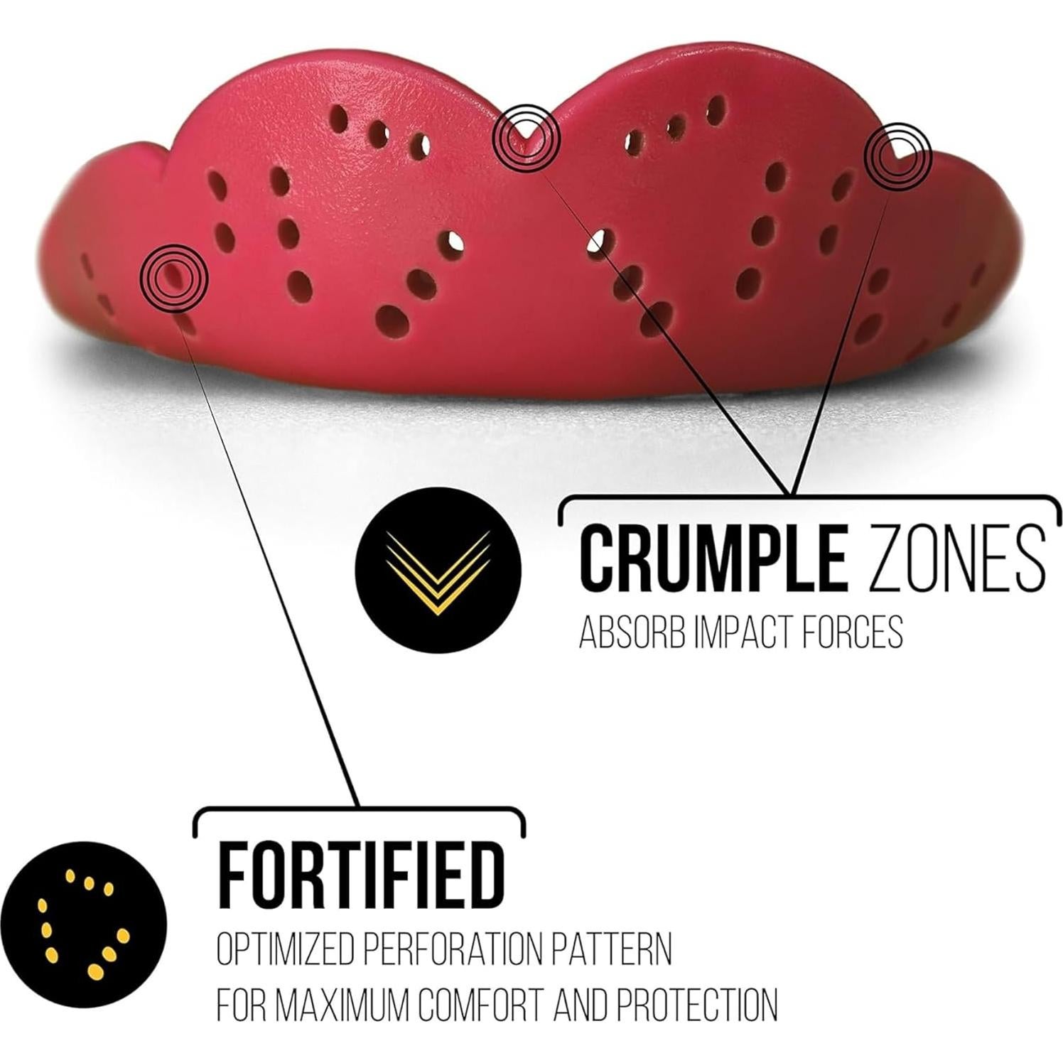 Protector Bucal SISU Aero Mediano Negro Carbón 1.6mm