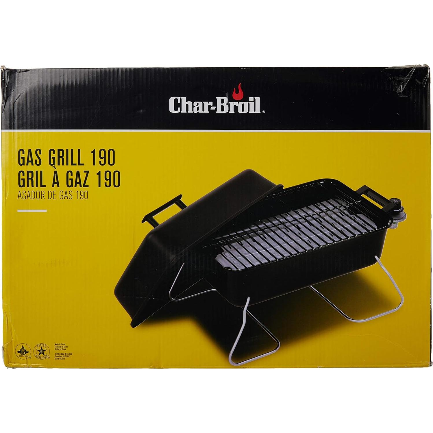 Parrilla Portátil Char-Broil de Gas 1 Quemador Acero Inoxidable