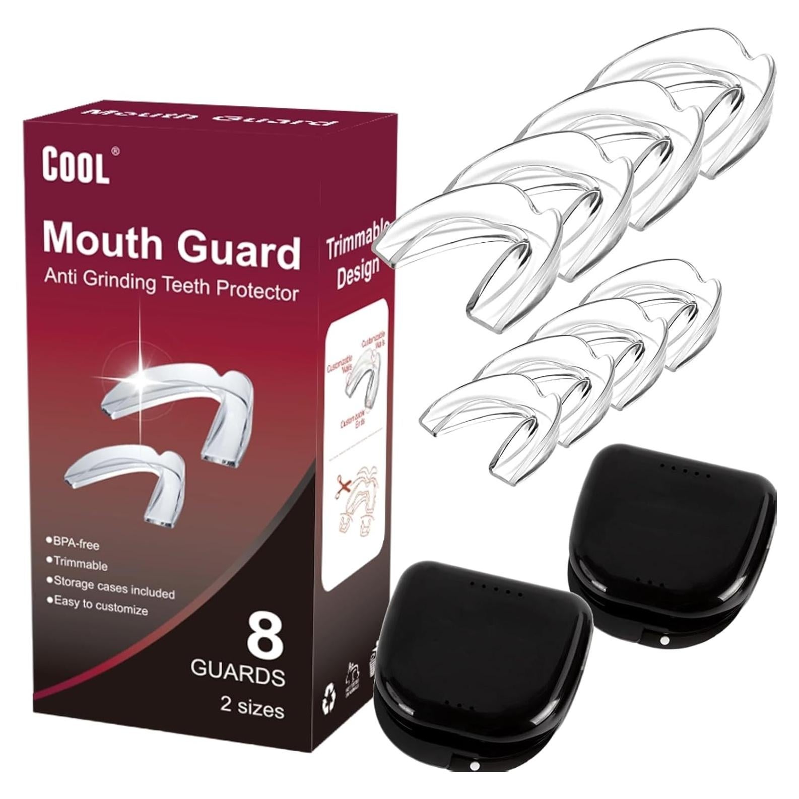 Protector Bucal Cool para Rechinar Dientes - 8 Piezas
