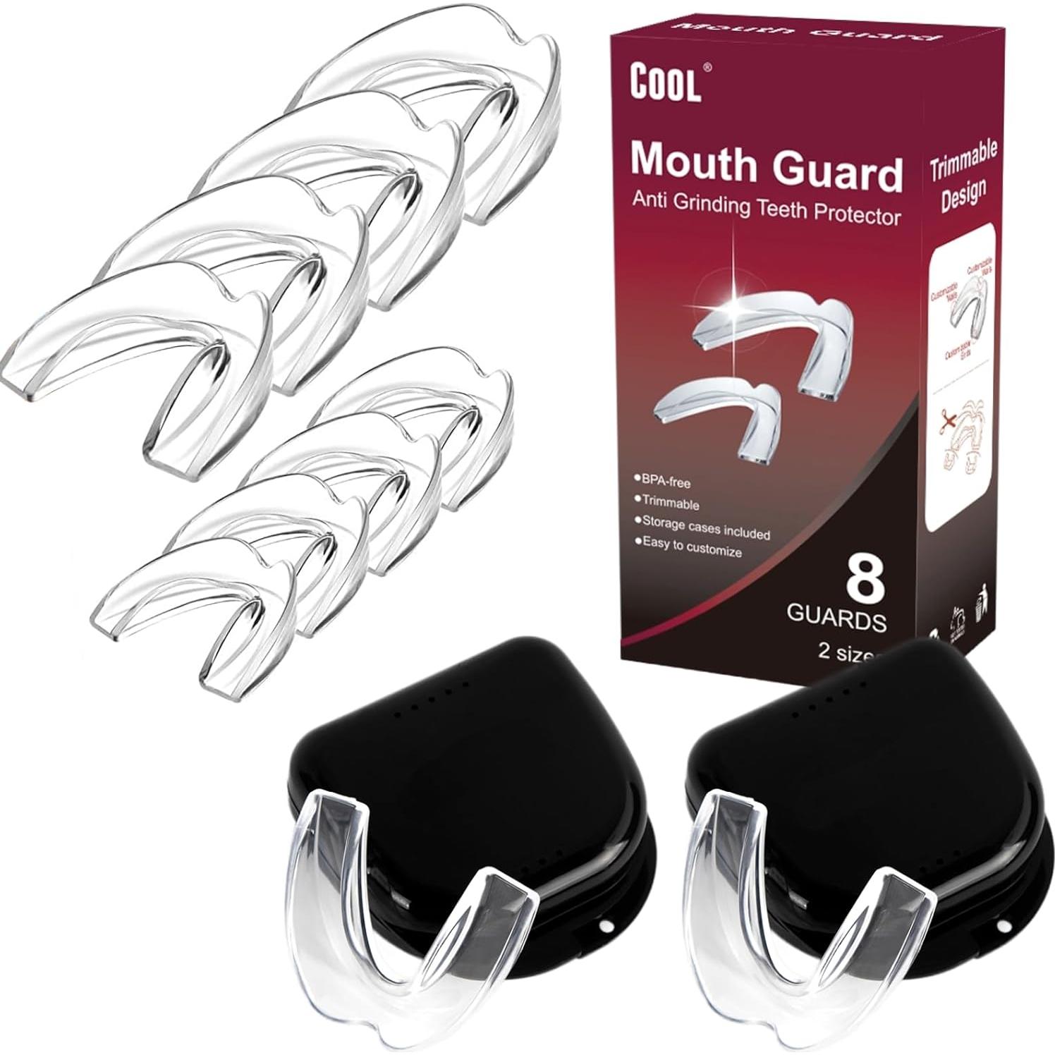 Protector Bucal Cool para Rechinar Dientes - 8 Piezas
