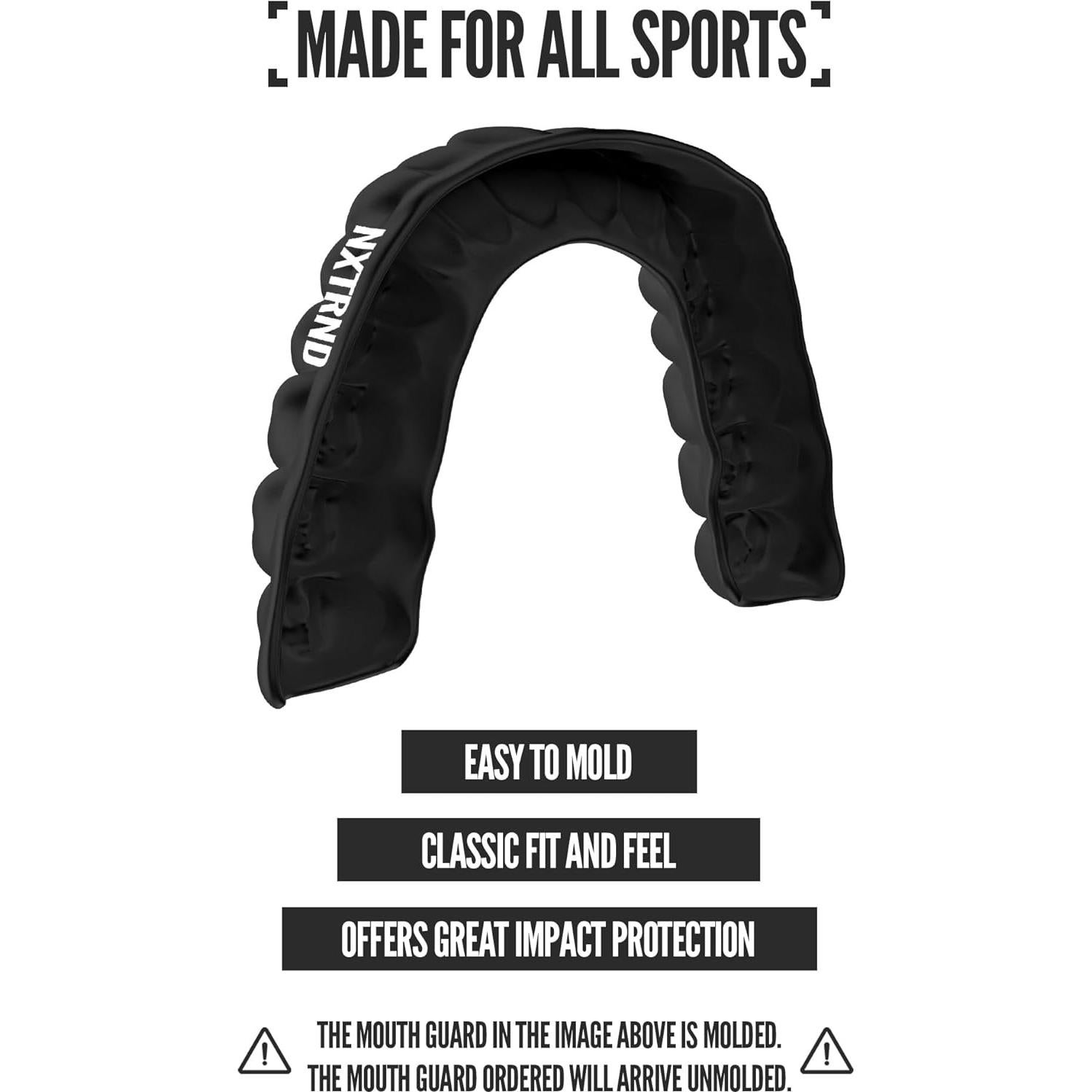 Protector Bucal Nxtrnd Classic 2 Unidades Negro