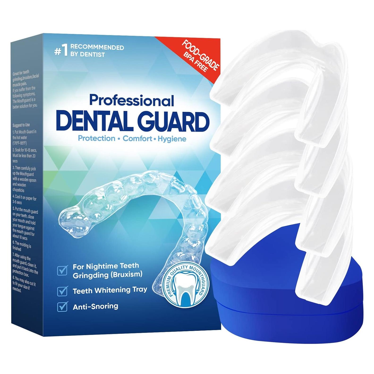 Protector Bucal Profesional PDTXCLS para Bruxismo - 4 Piezas