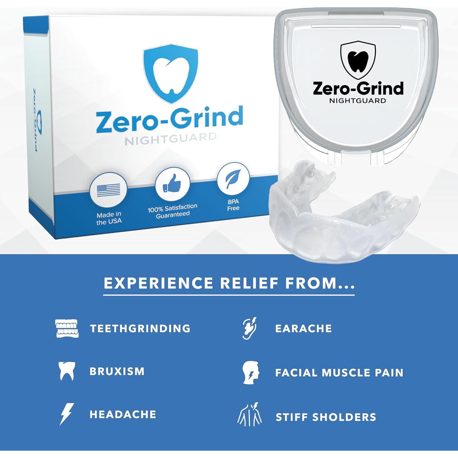 Protector Nocturno Zero Grind GAME ON para Bruxismo