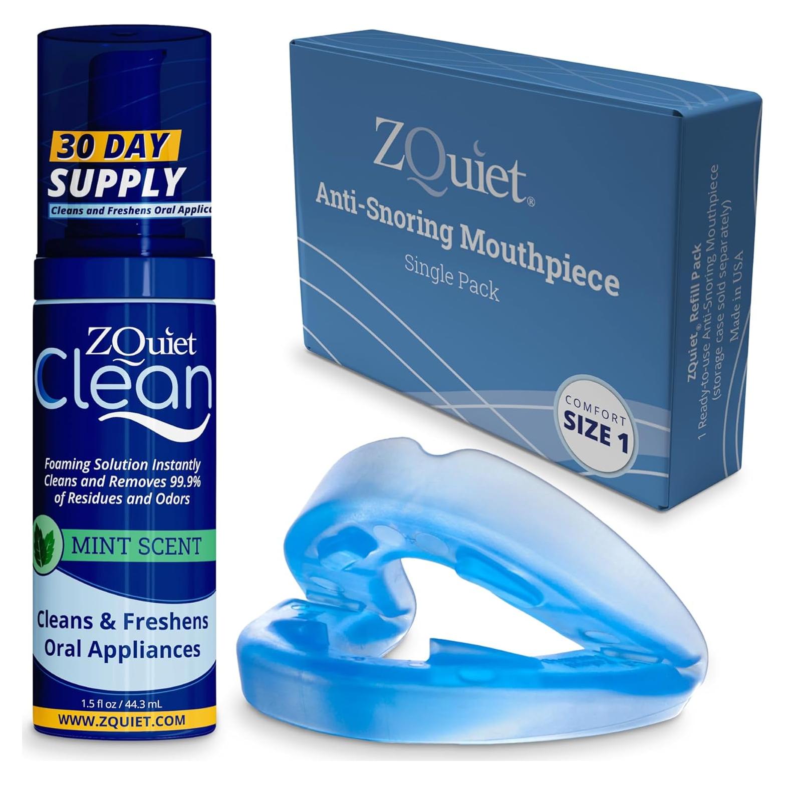 Dispositivo Antironquidos ZQuiet Confort 1 + Limpiador 1.5 oz