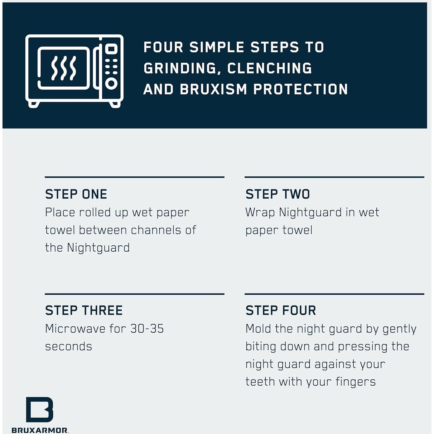 Protector Bucal BruxArmor Navy - Alivio Bruxismo 2 Pzs