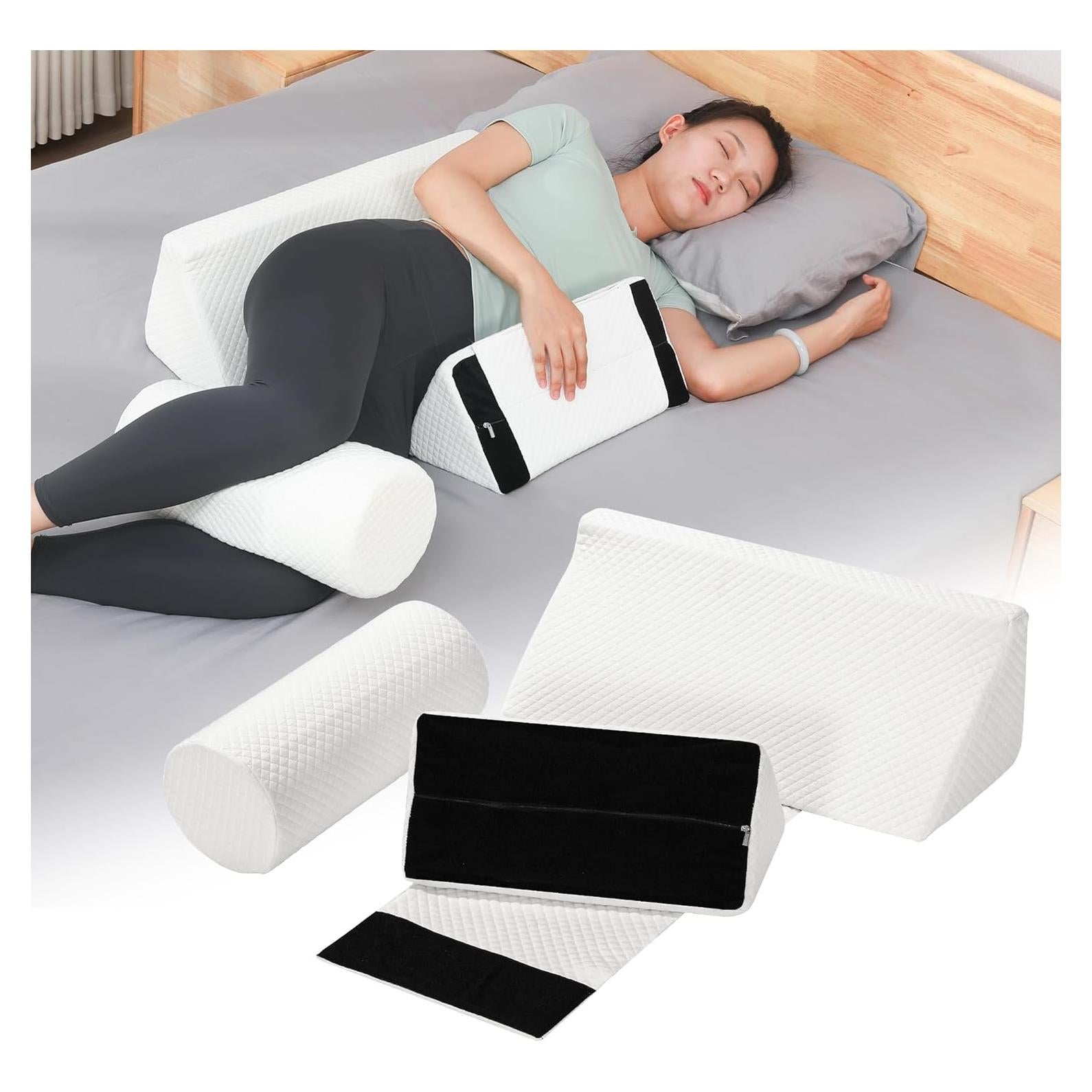 Cojín en Cuña Ajustable Fanwer para Alivio de Espalda y Sueño
