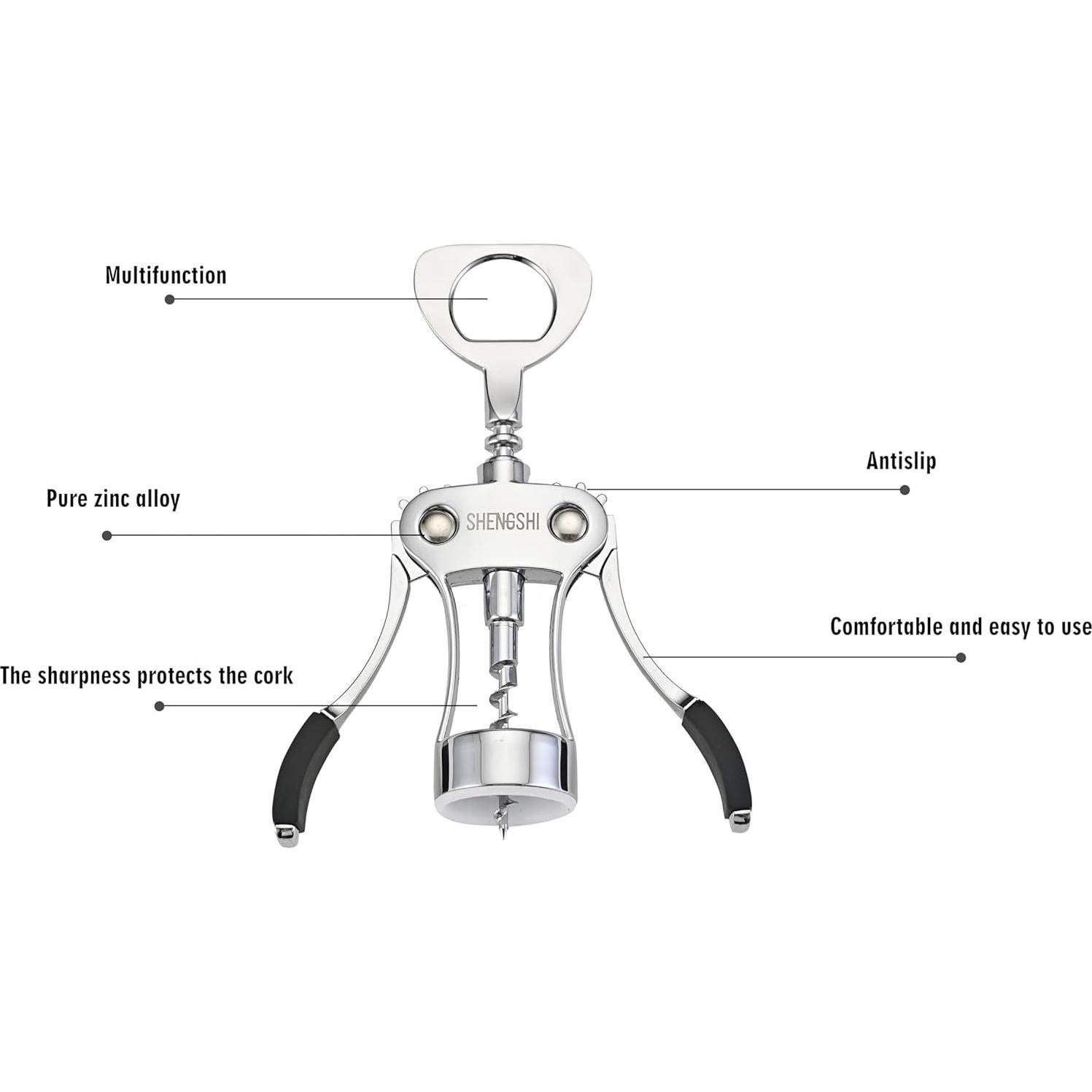 Abrebotellas de Vino SHENGSHI con Sacacorchos Multifuncional