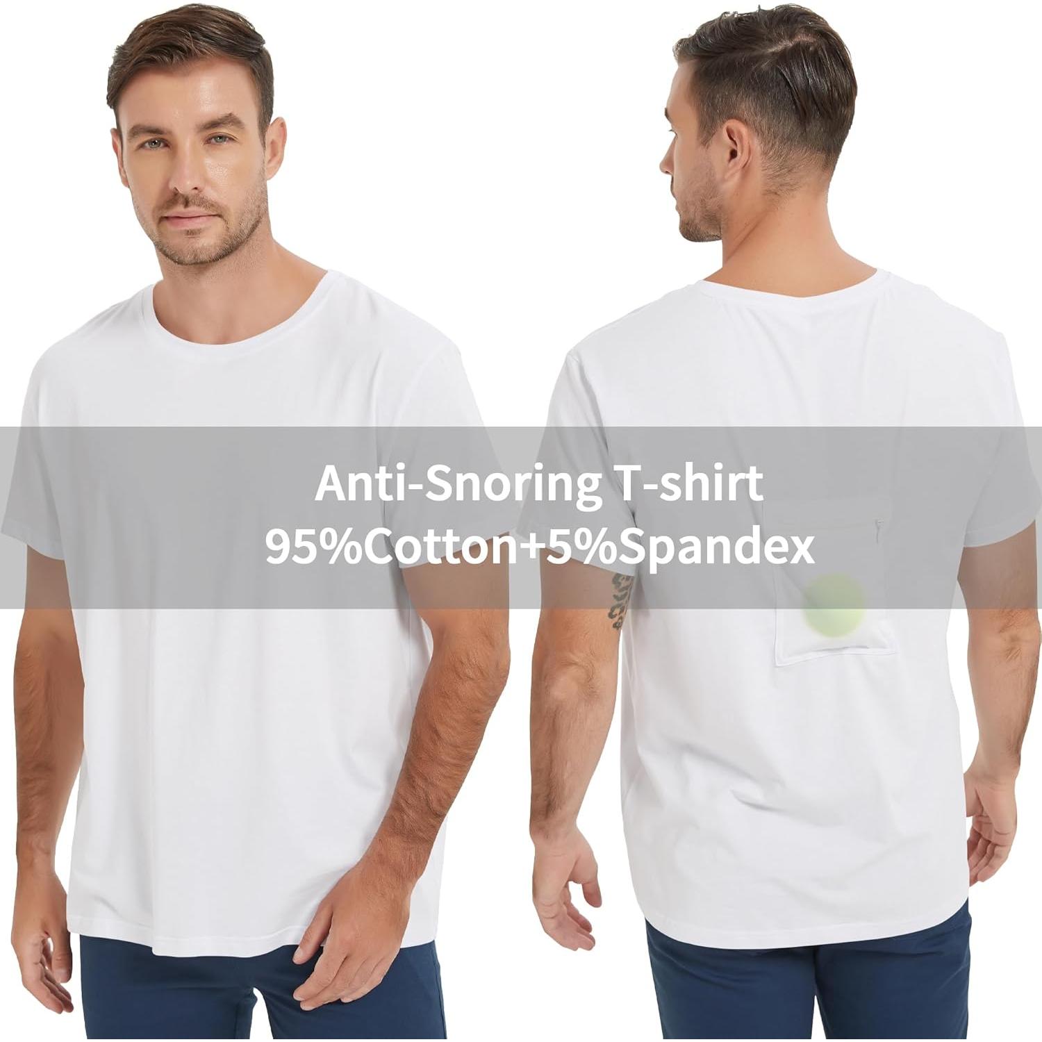 Camiseta Antisnoring Codida para Apnea del Sueño XL Blanca