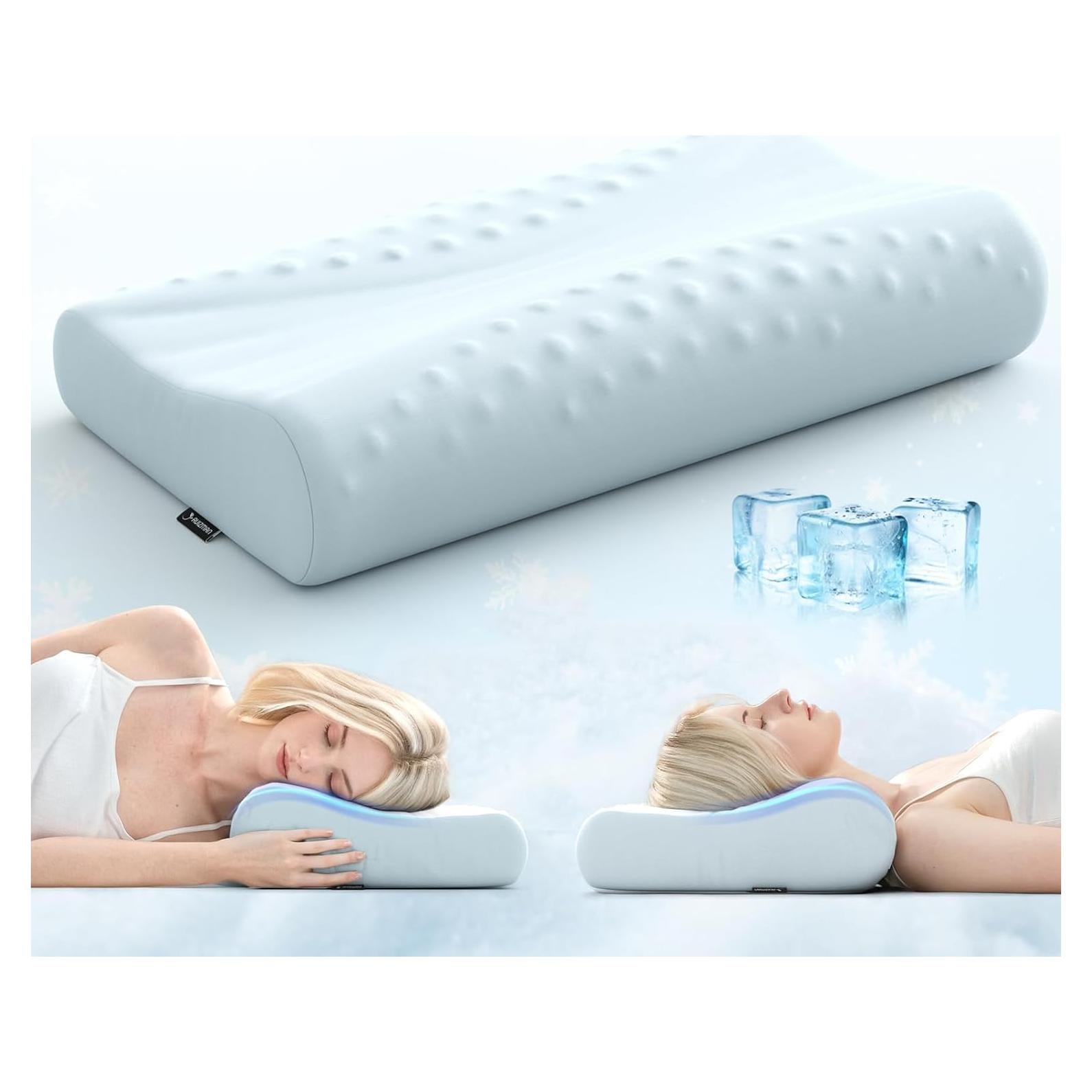 Almohada Cervical Ruizman Espuma de Memoria Ergonómica 35x16cm