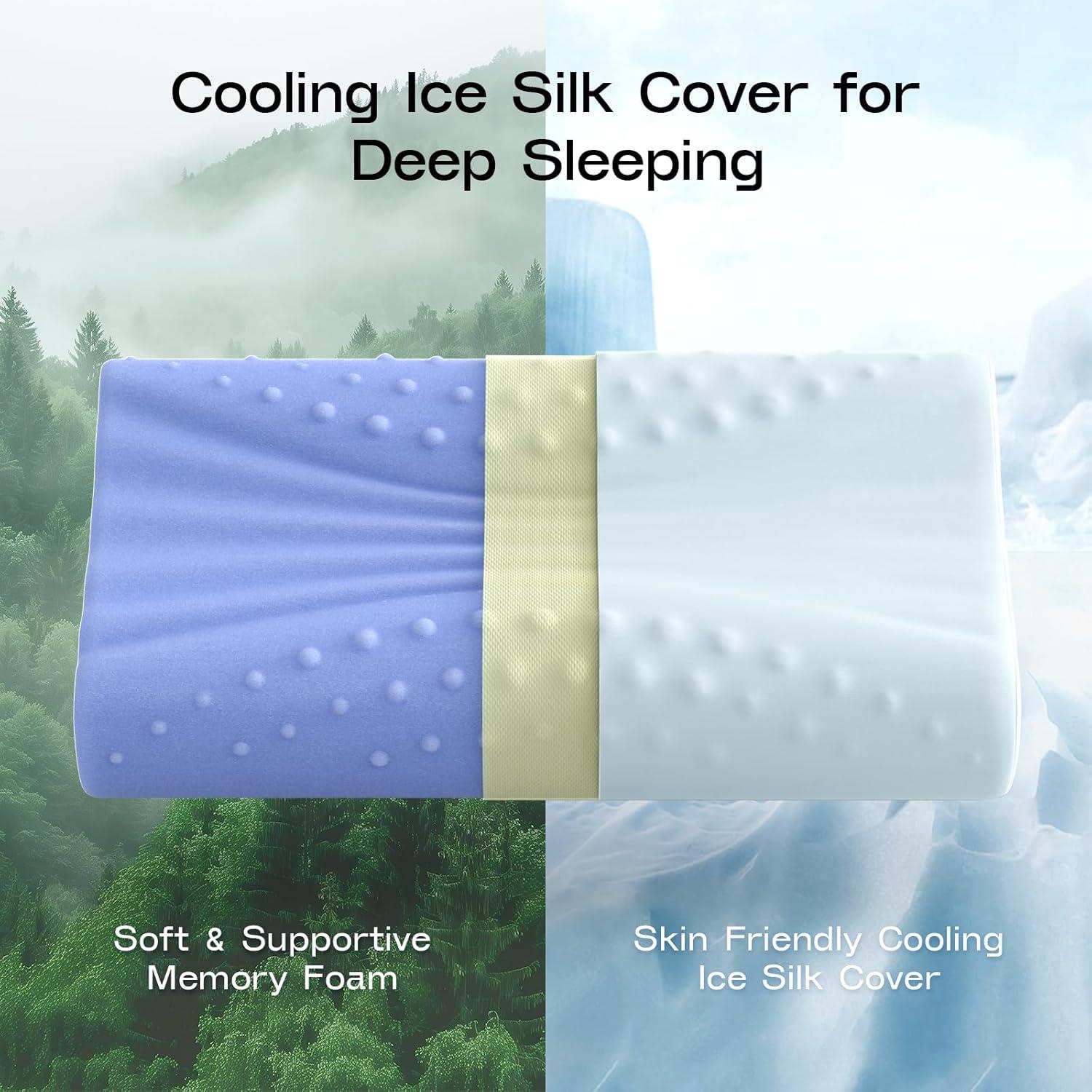 Almohada Cervical Ruizman Espuma de Memoria Ergonómica 35x16cm