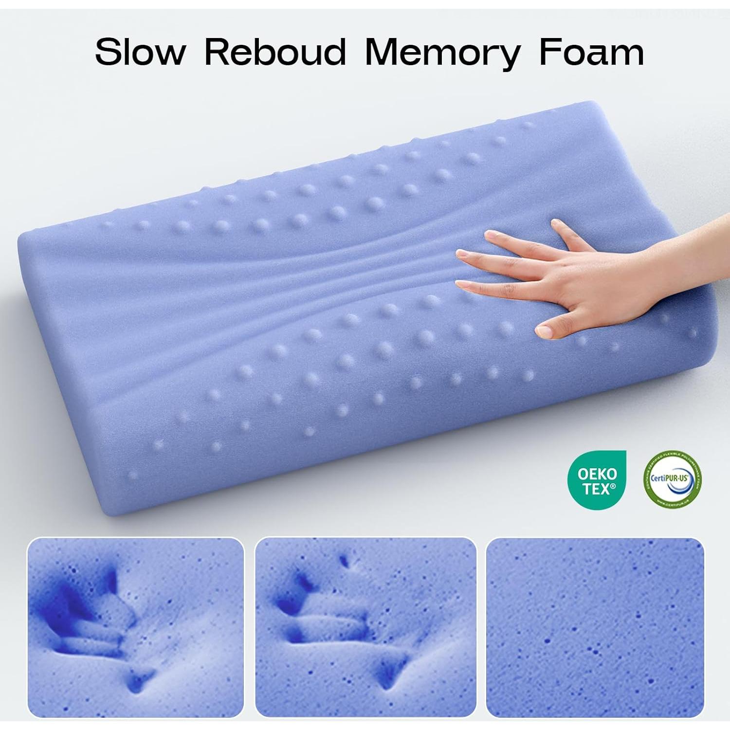 Almohada Cervical Ruizman Espuma de Memoria Ergonómica 35x16cm