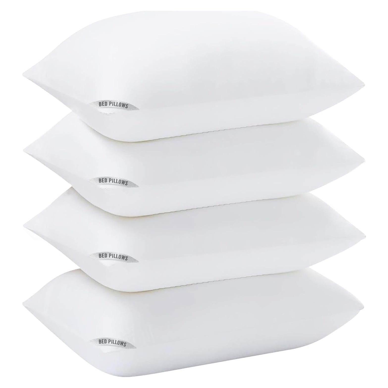 Almohadas Queen Sycoodeal 4 Piezas Lavables Soporte