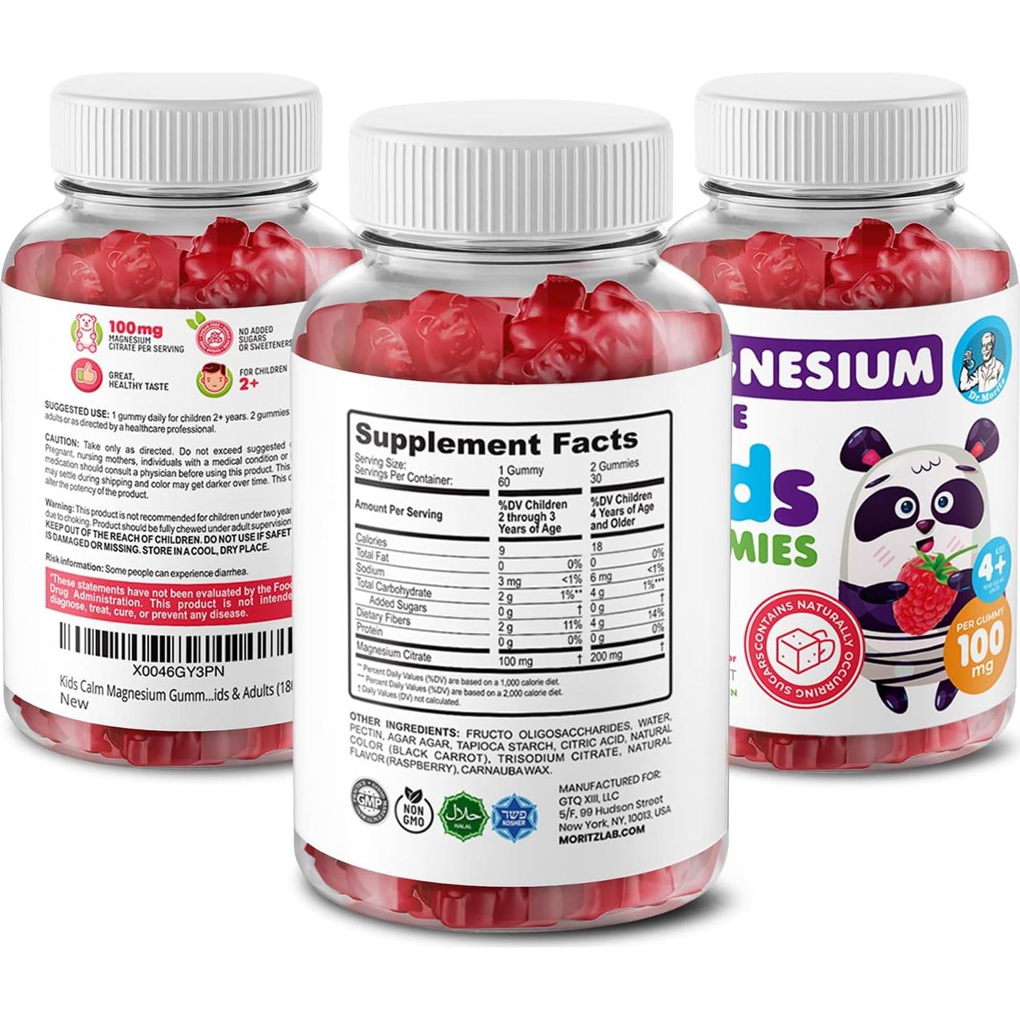 Gominolas de Magnesio Sin Azúcar Dr. Moritz 120 Unidades