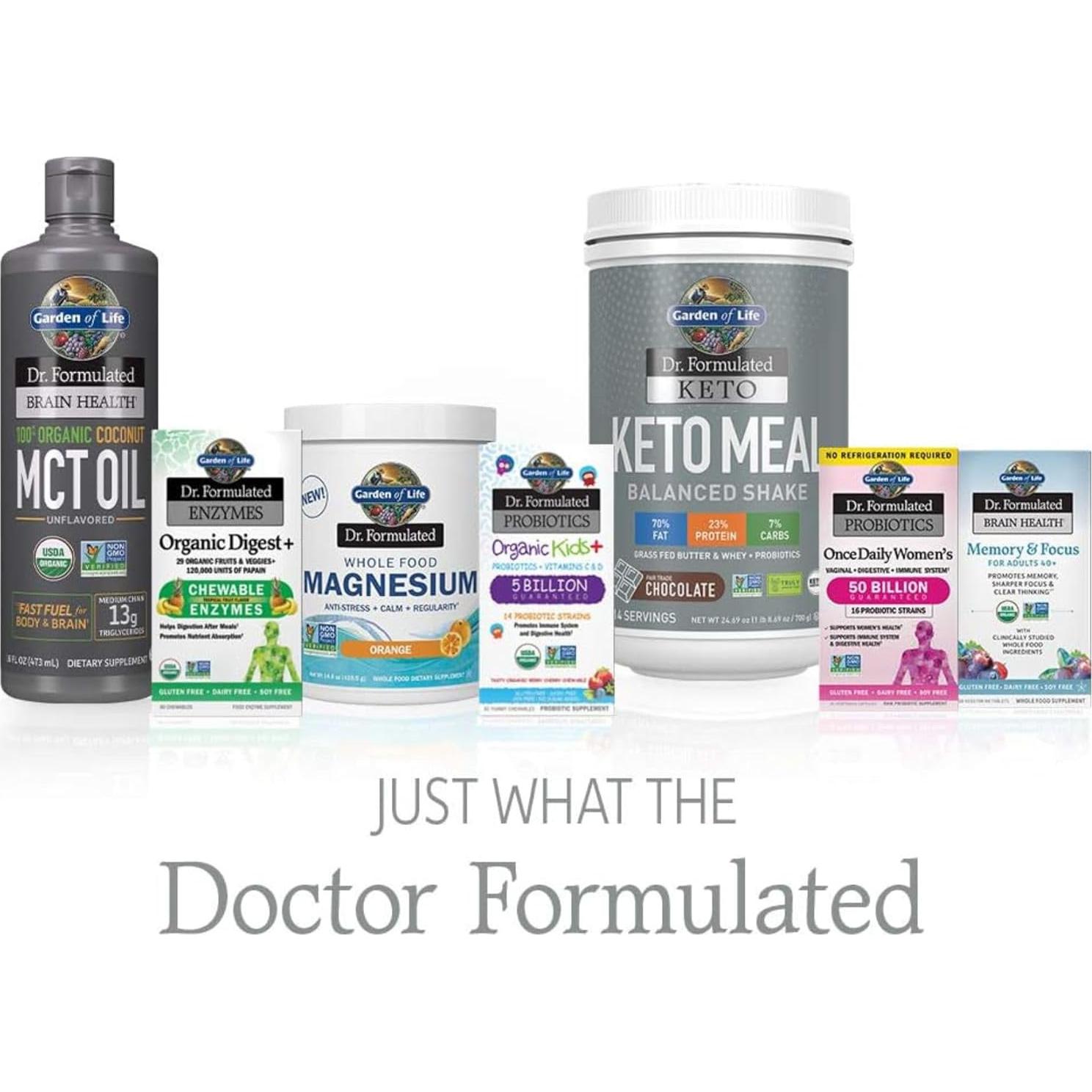 Magnesio en Polvo Jardín de la Vida 197.4g Naranja 40 Porciones