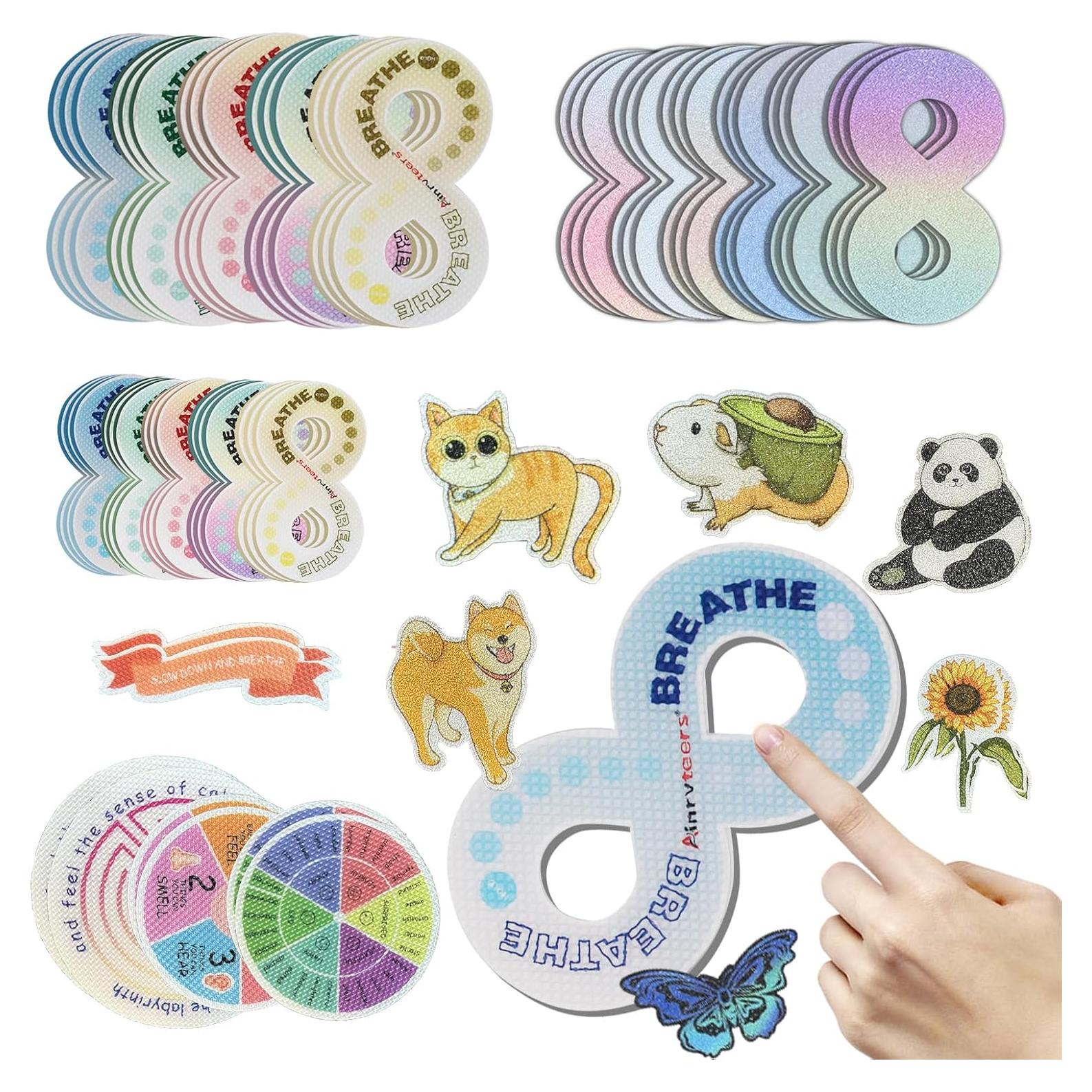 42 Pegatinas Calmantes Sensoriales Ainrvteers 99.58g