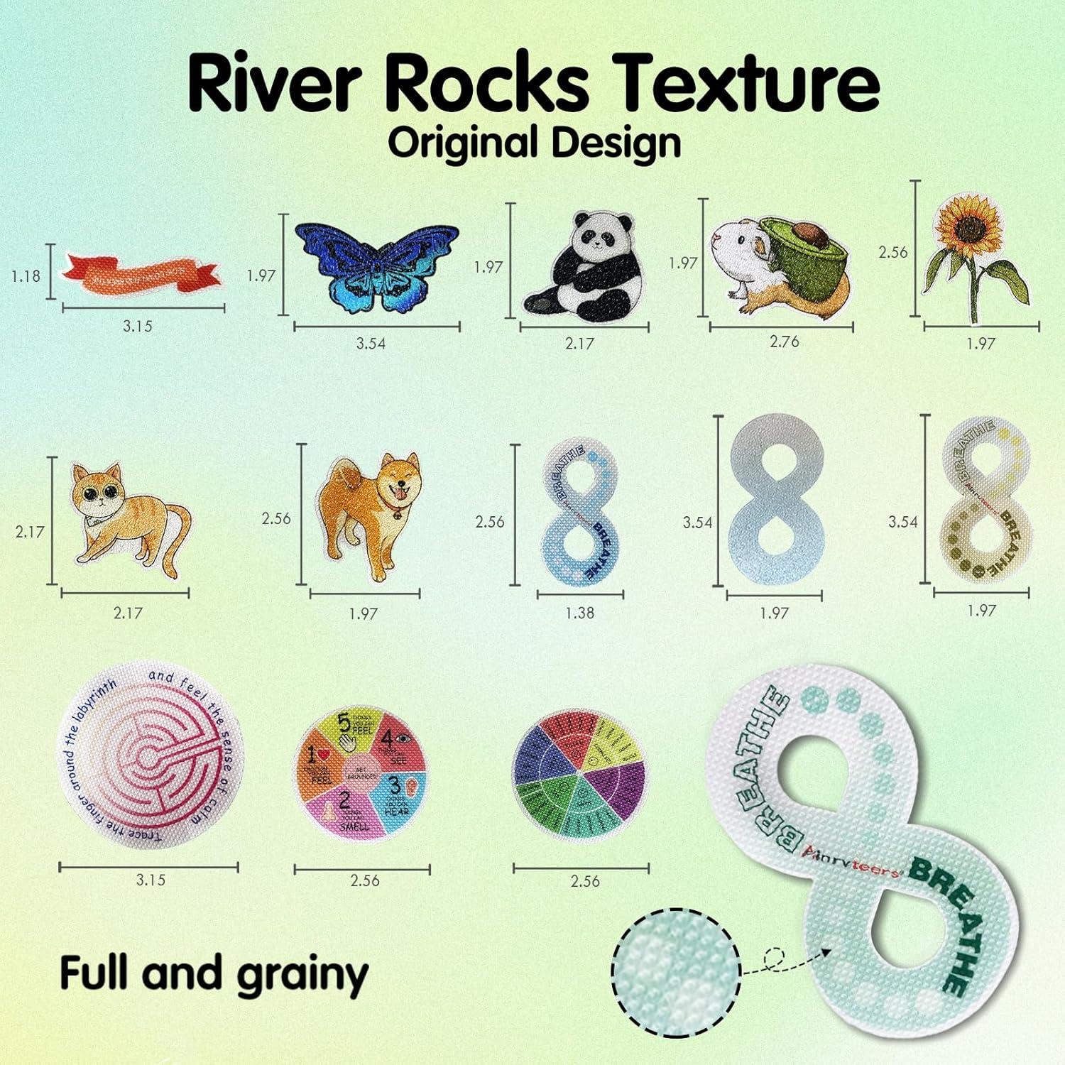 42 Pegatinas Calmantes Sensoriales Ainrvteers 99.58g