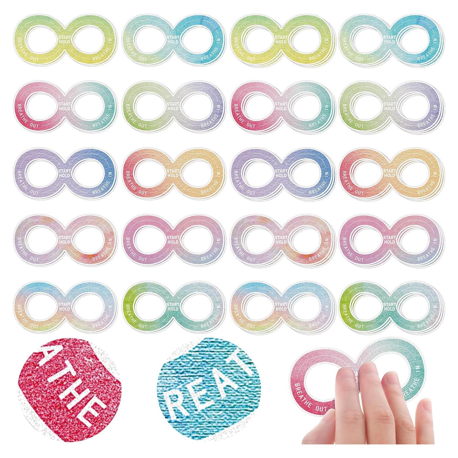 Etiquetas Sensoriales Crtiin 50 Piezas Alivio Estrés Adulto