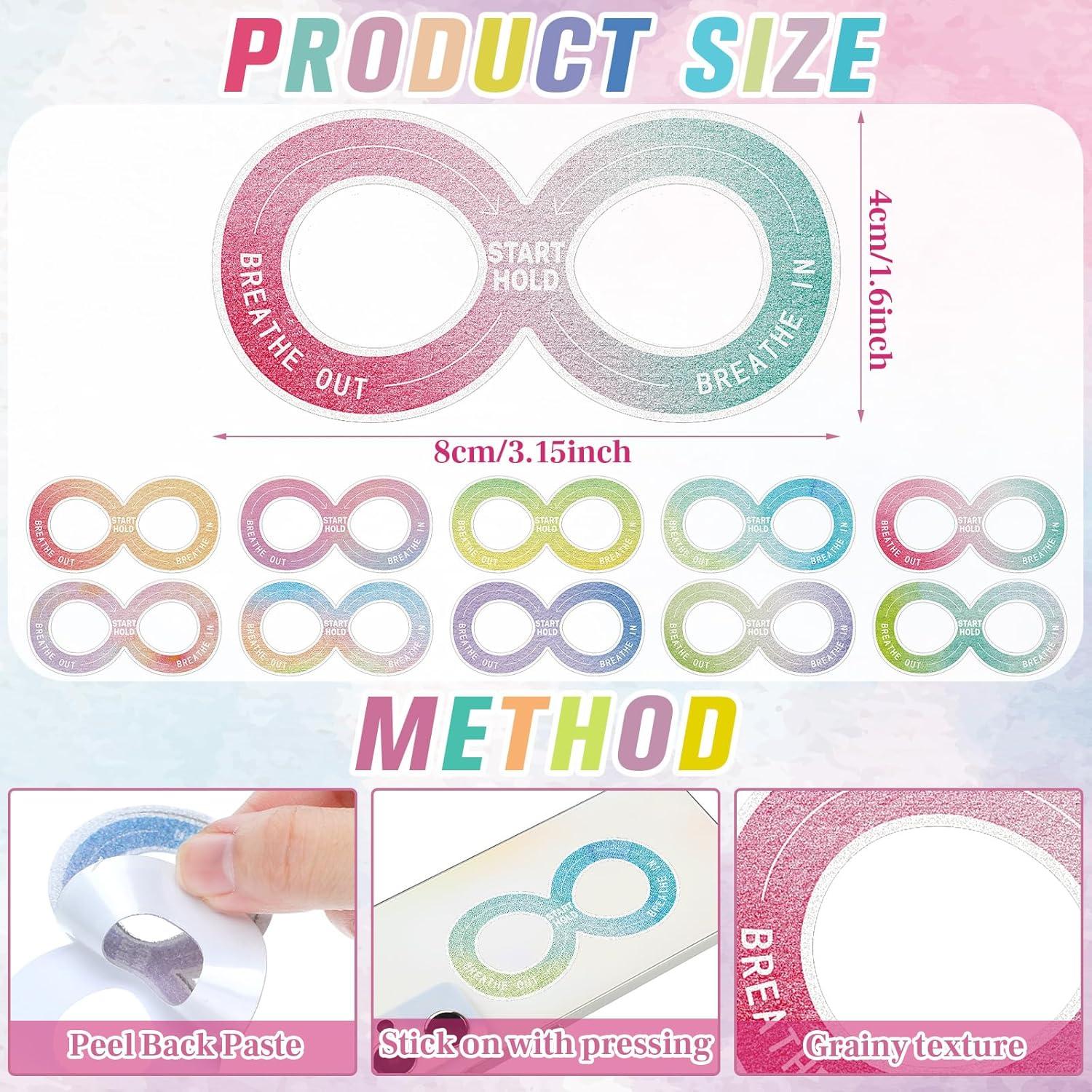 Etiquetas Sensoriales Crtiin 50 Piezas Alivio Estrés Adulto