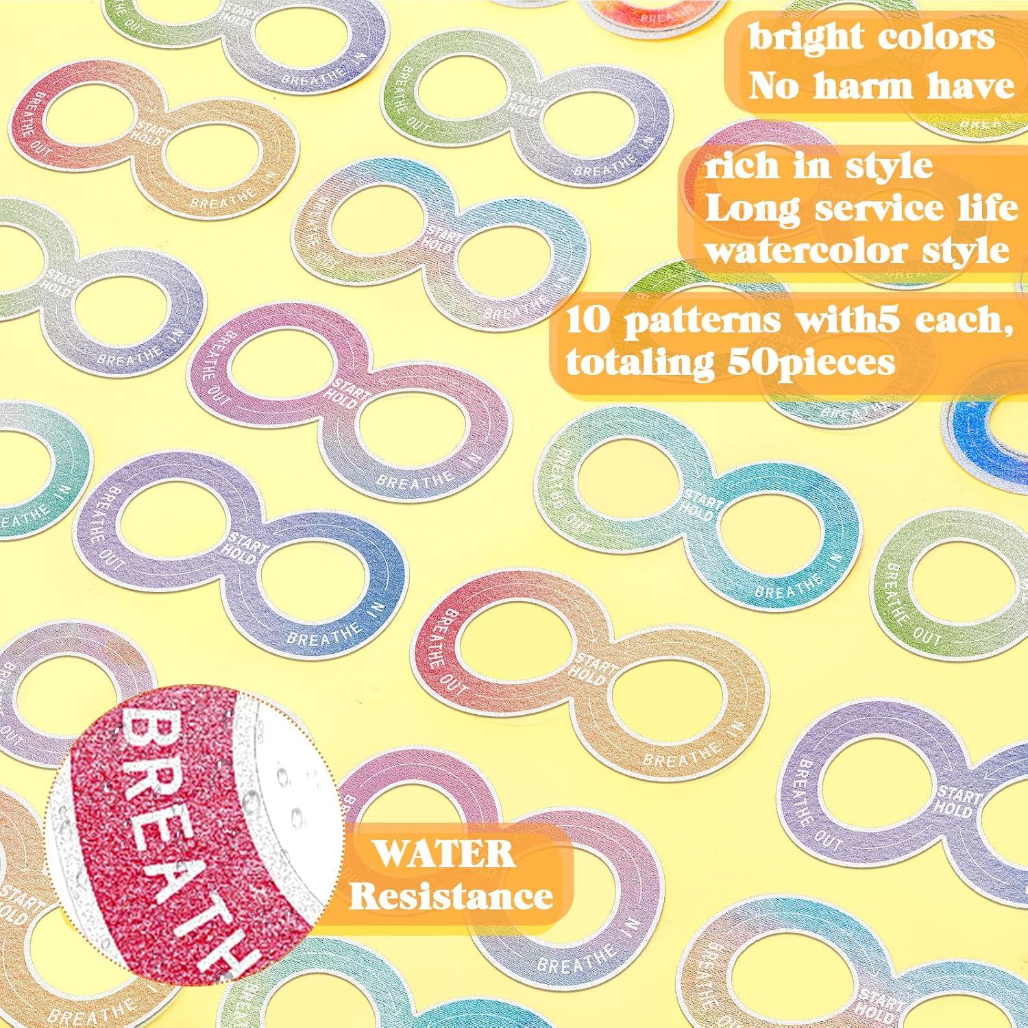 Etiquetas Sensoriales Crtiin 50 Piezas Alivio Estrés Adulto