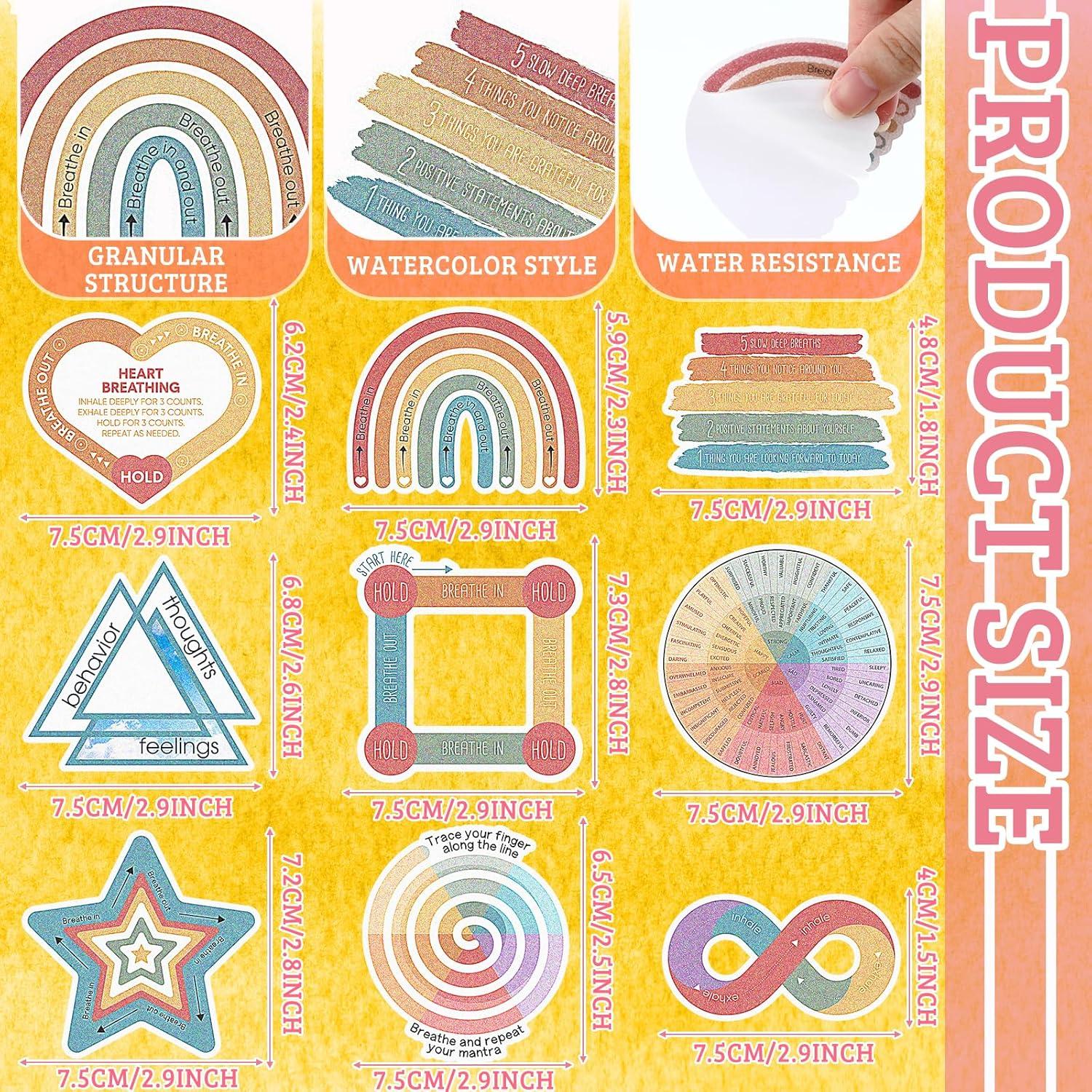 80 Stickers Sensoriales de Ansiedad Crtiin - Calma Mental