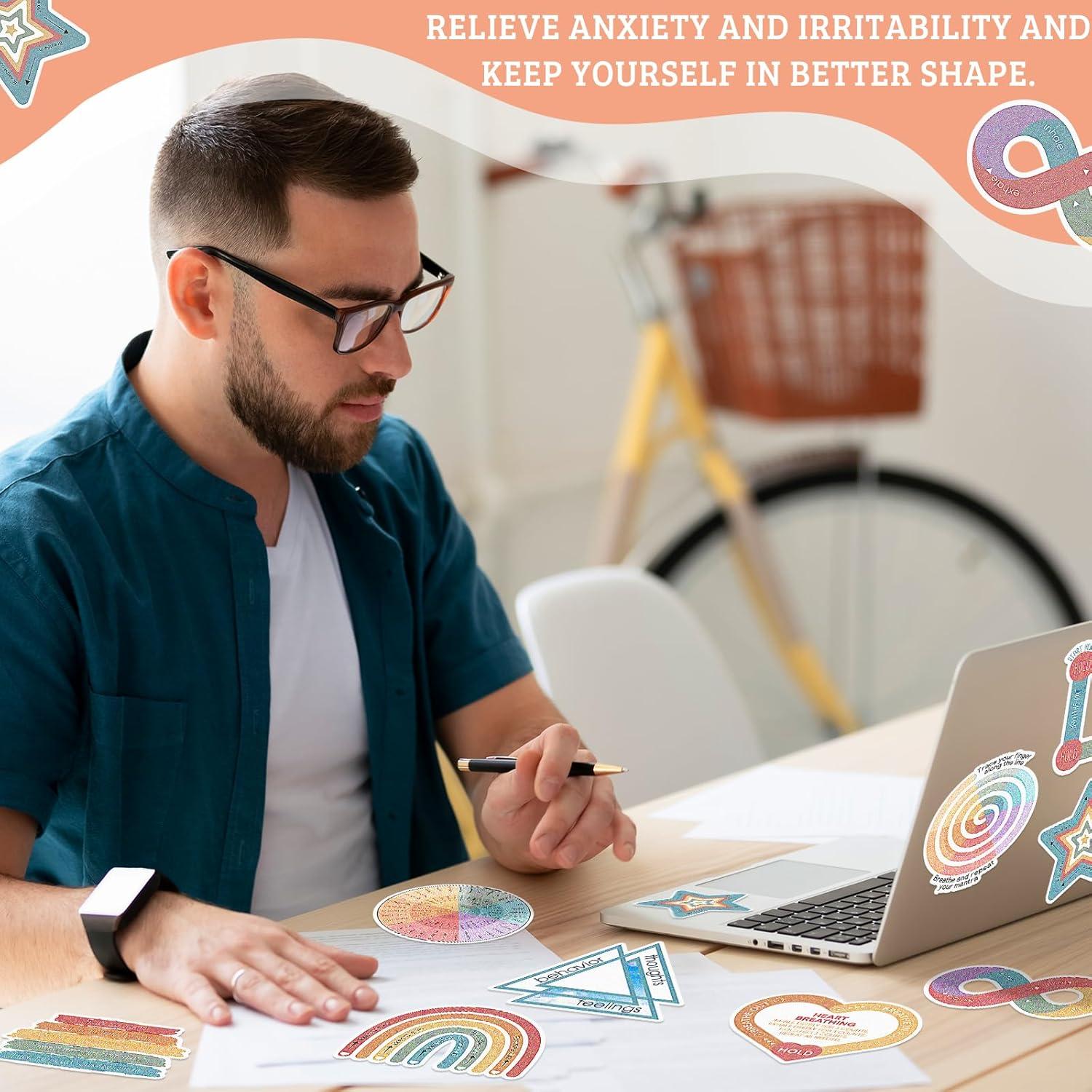 80 Stickers Sensoriales de Ansiedad Crtiin - Calma Mental