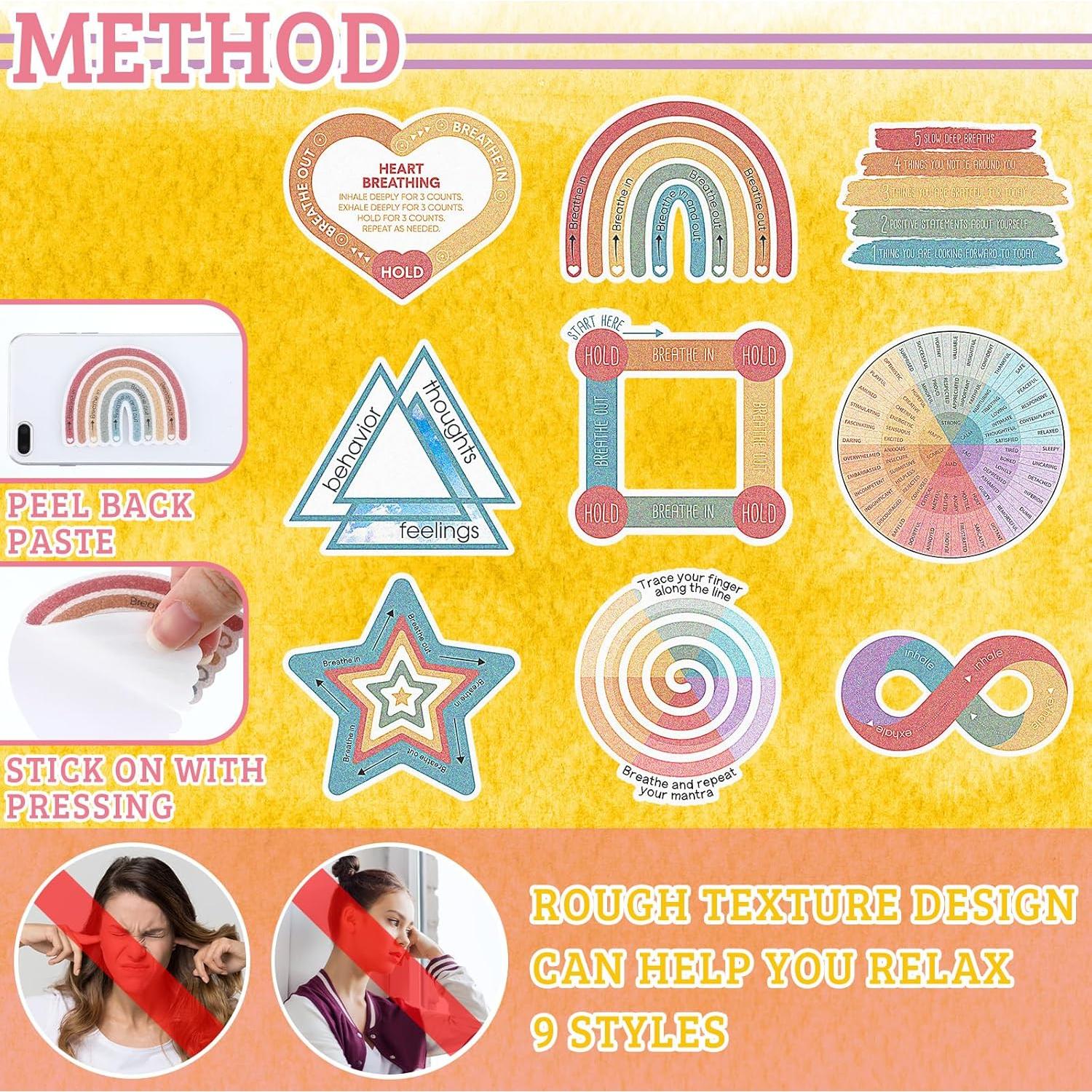 80 Stickers Sensoriales de Ansiedad Crtiin - Calma Mental